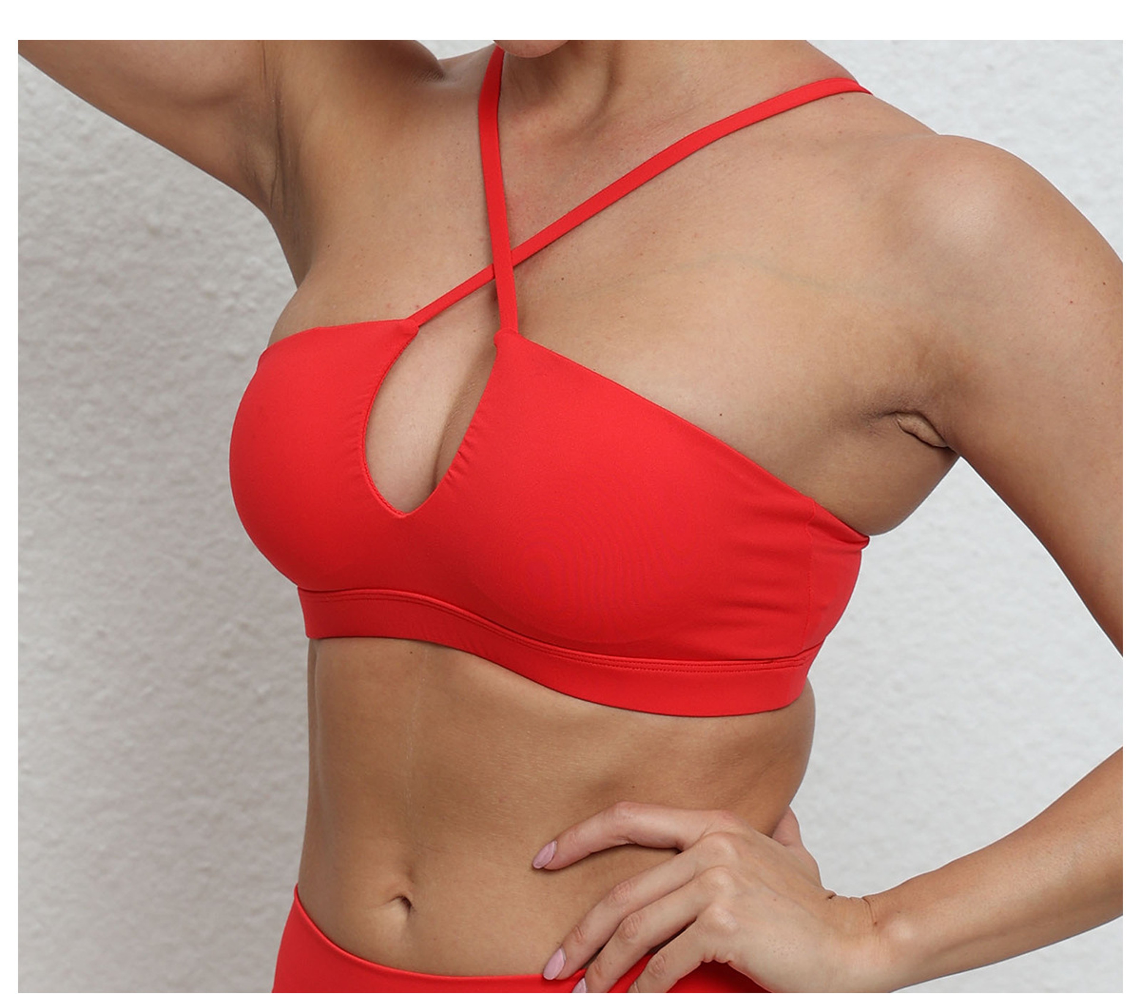 Cross Back Seamless Sports Bra Yoga Tank Top 5