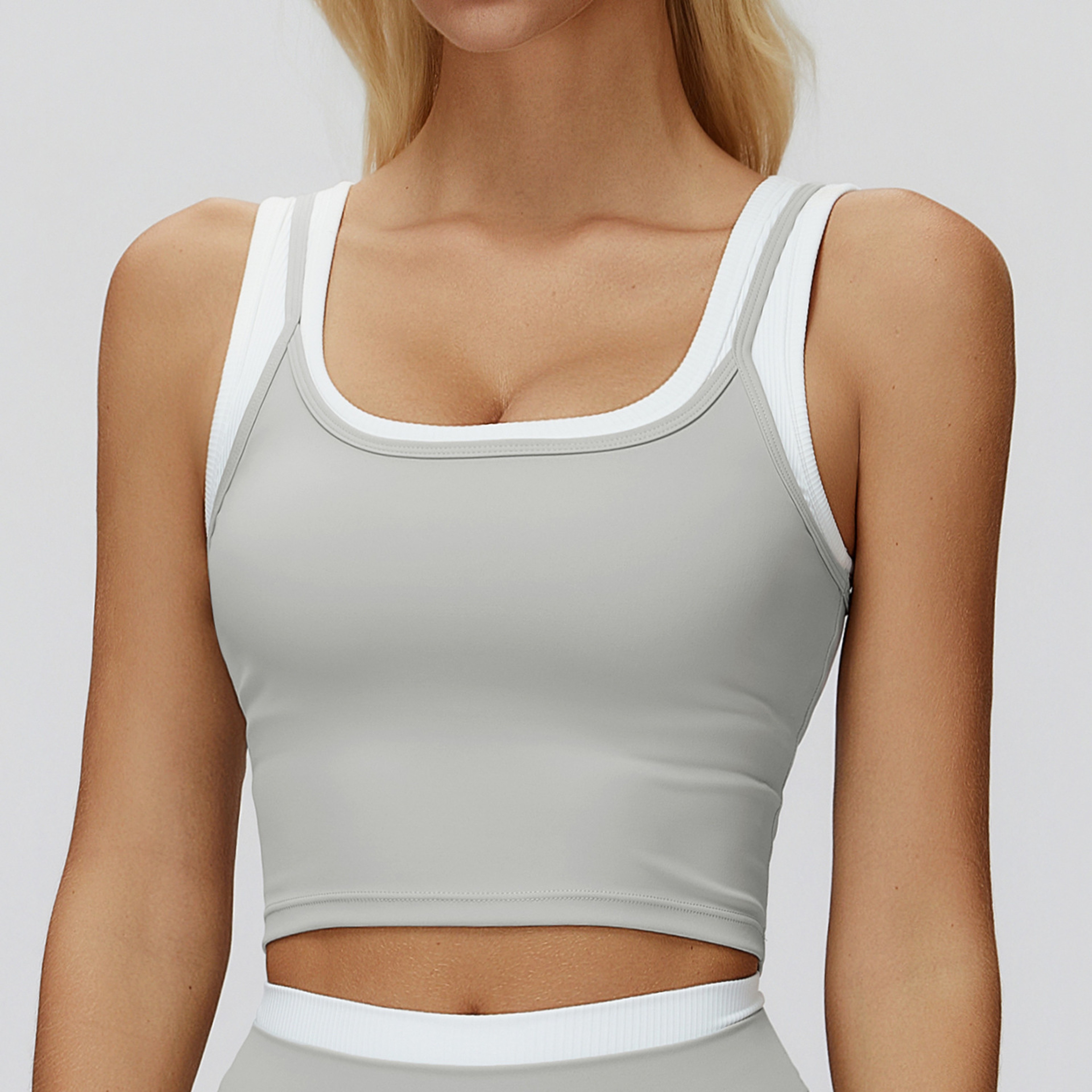 Color Block Women Sports Bra Push Up Yoga Bra For Gym And Running 6