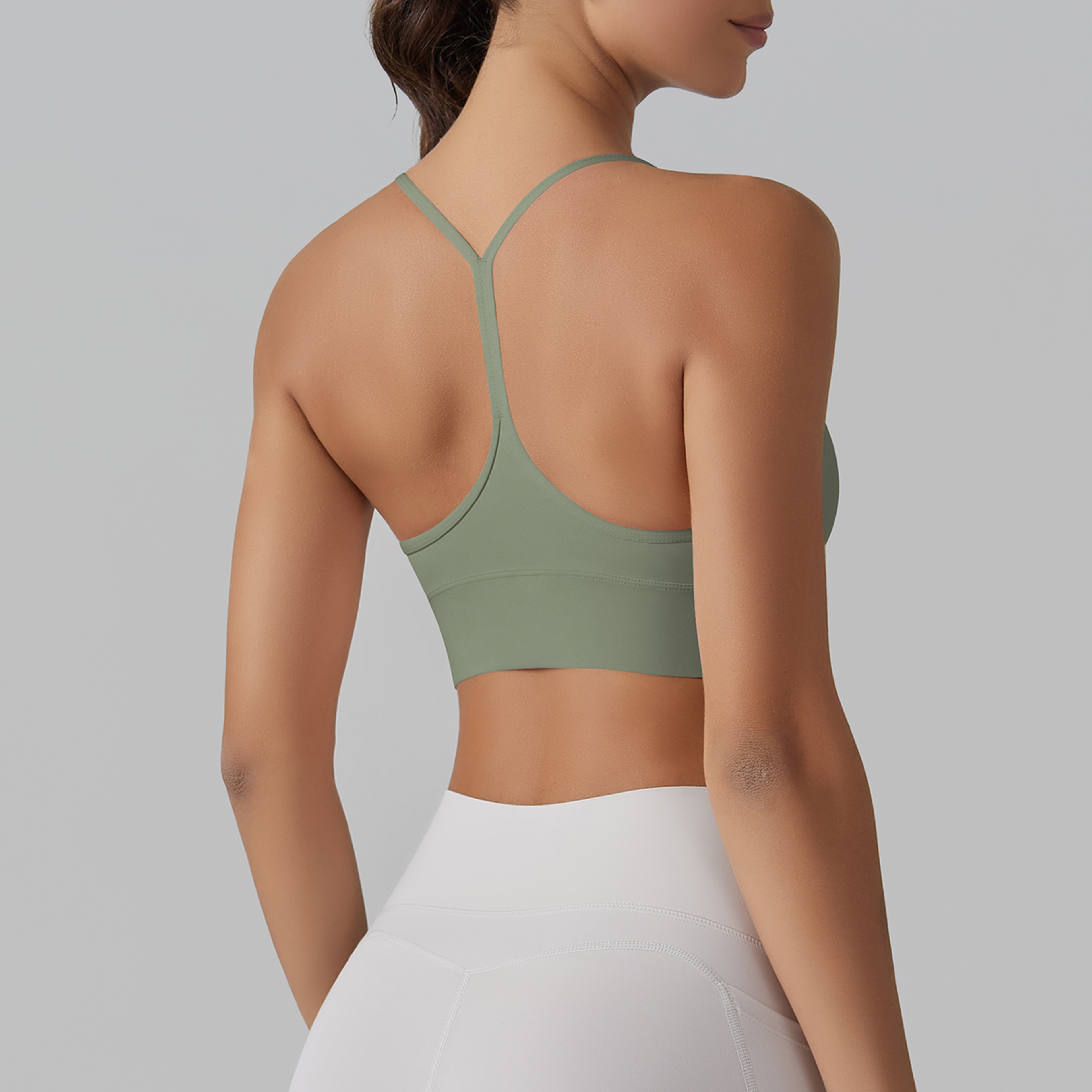 Y Back Push Up Sports Bra for Women Yoga Gym Crop Top – view 10