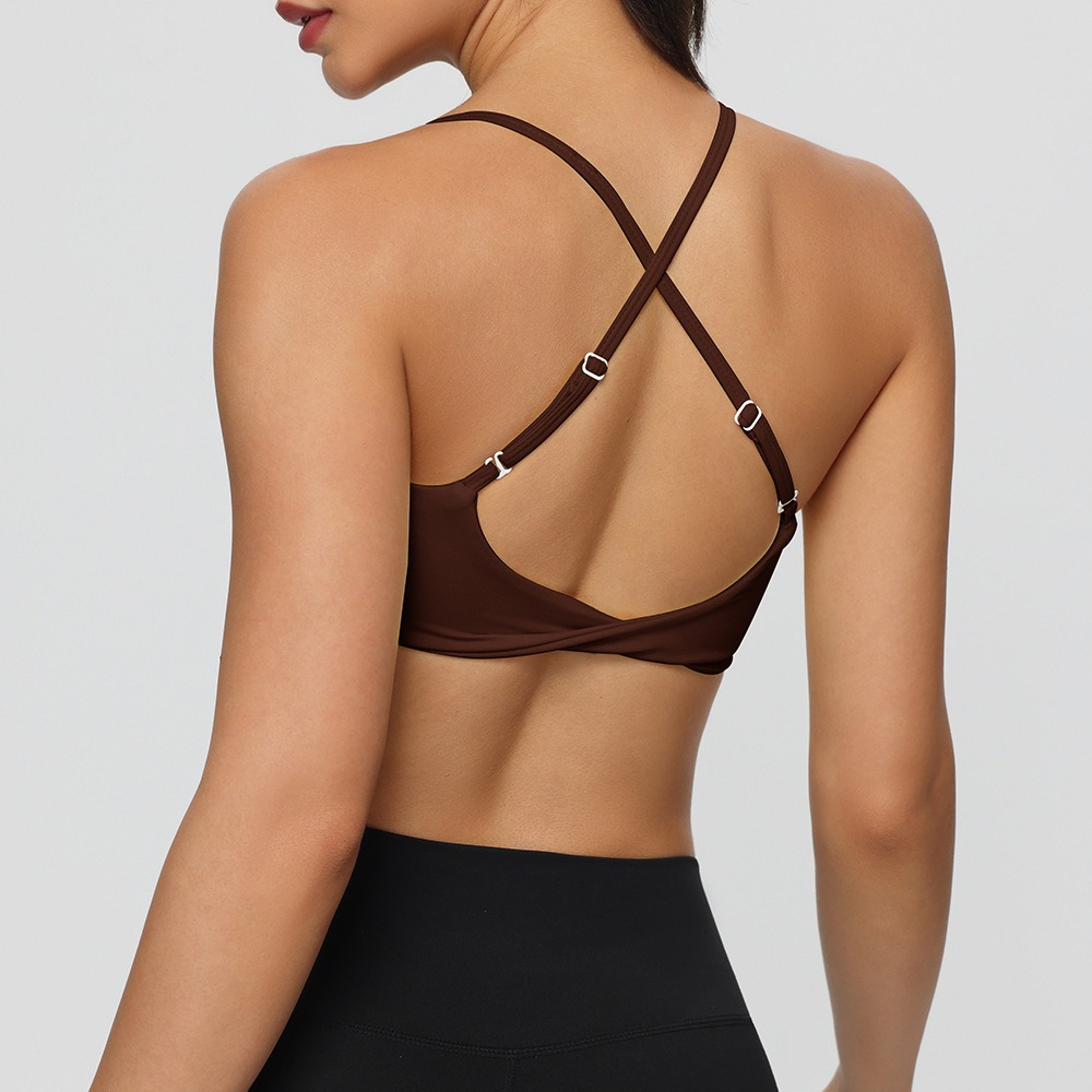 High Support Cross Back Sports Bra for Running Yoga and Gym – view 10