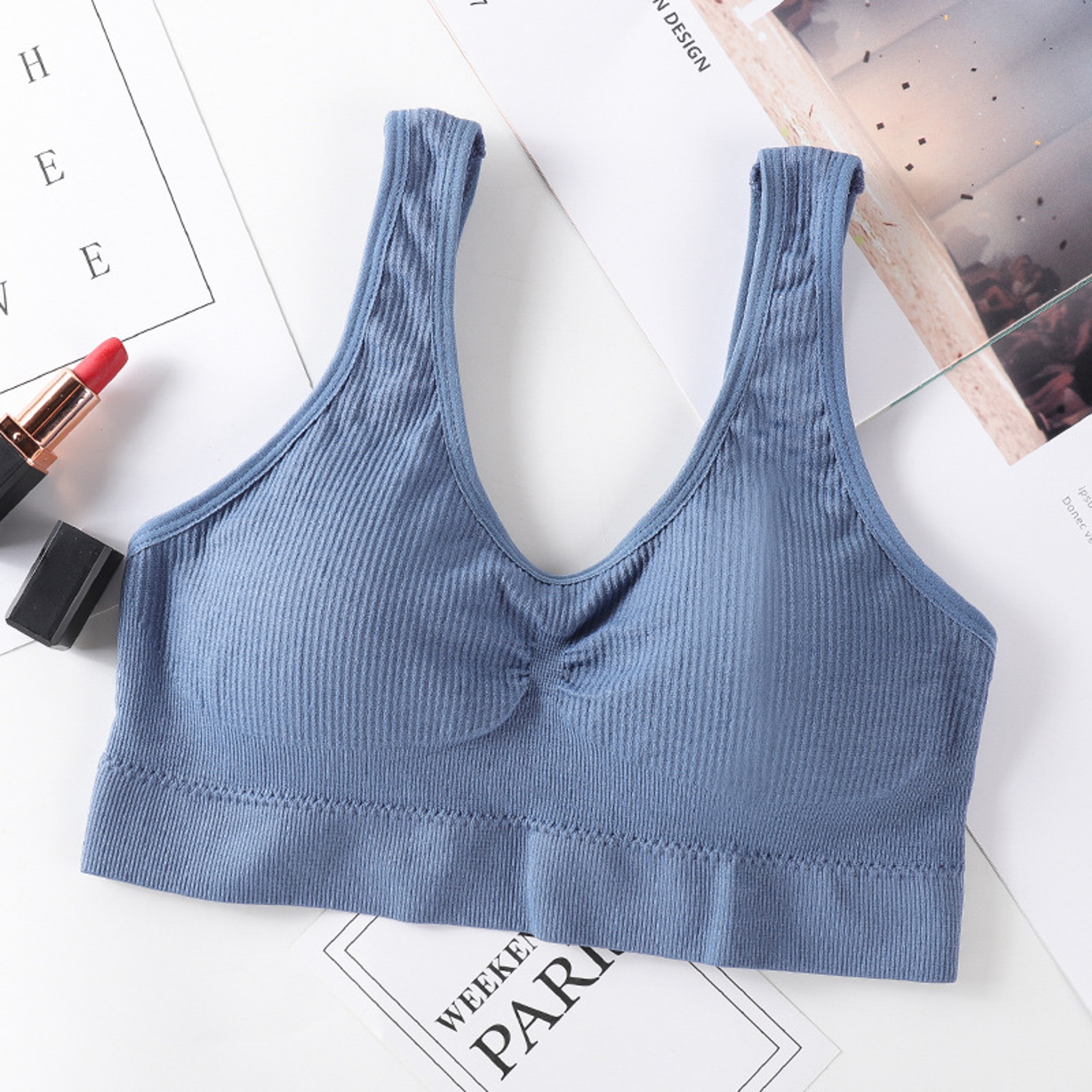 Seamless Push Up Wireless Bra For Women Non Wire Padded Bralette 8