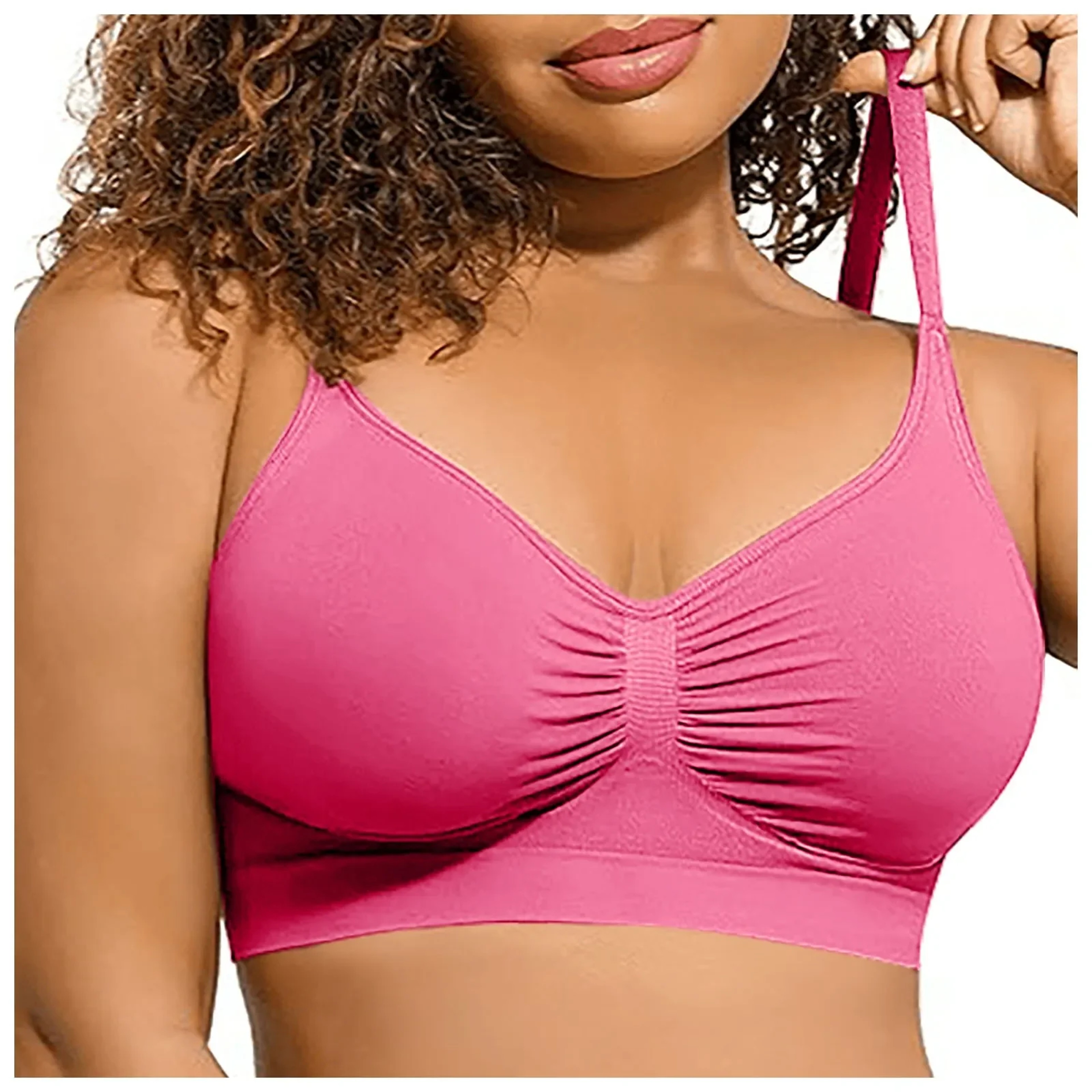 ComfortLift Plus Size Wireless Bra Full Coverage Breathable Daily Support 4