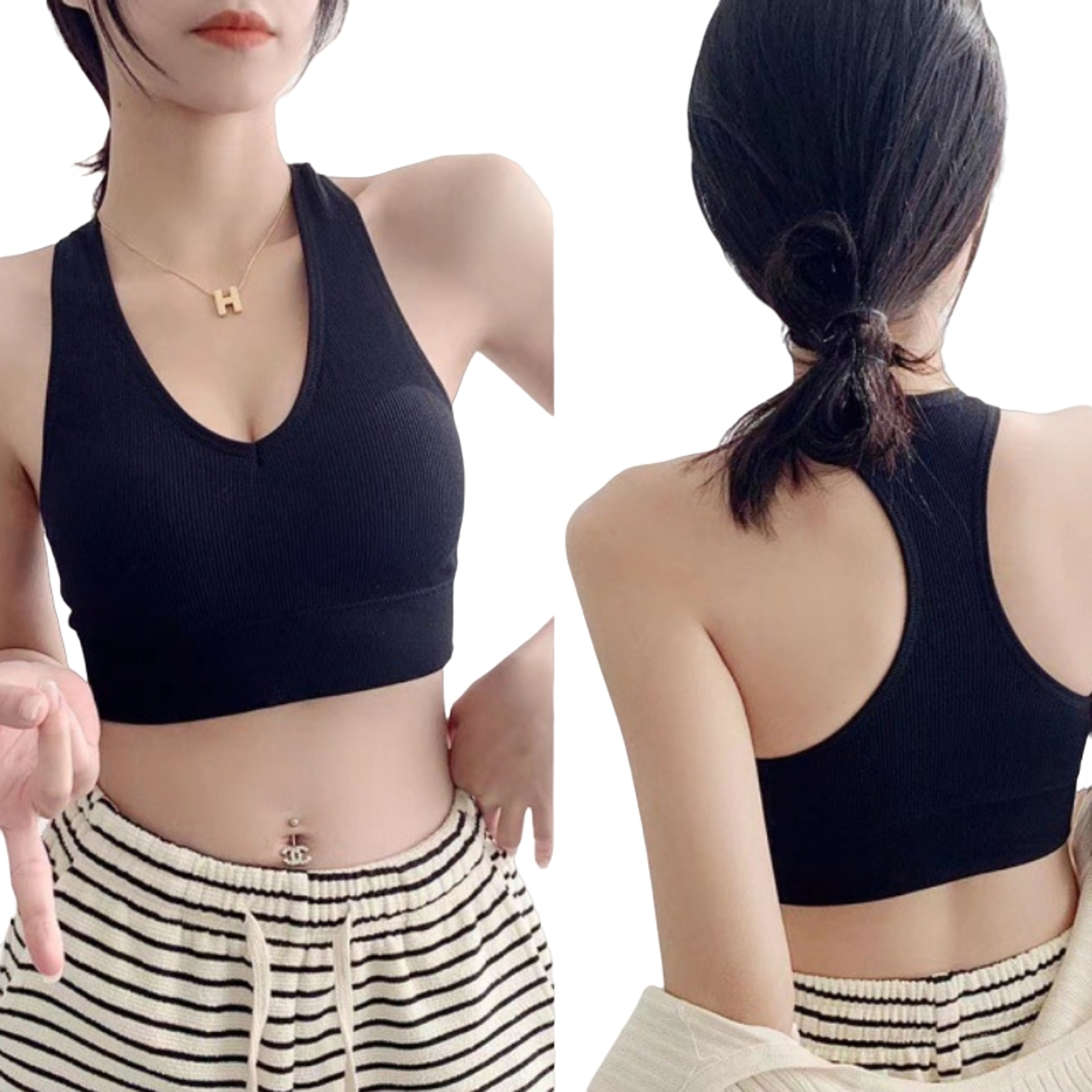 Seamless Push Up Wireless Sports Bra For Women 0