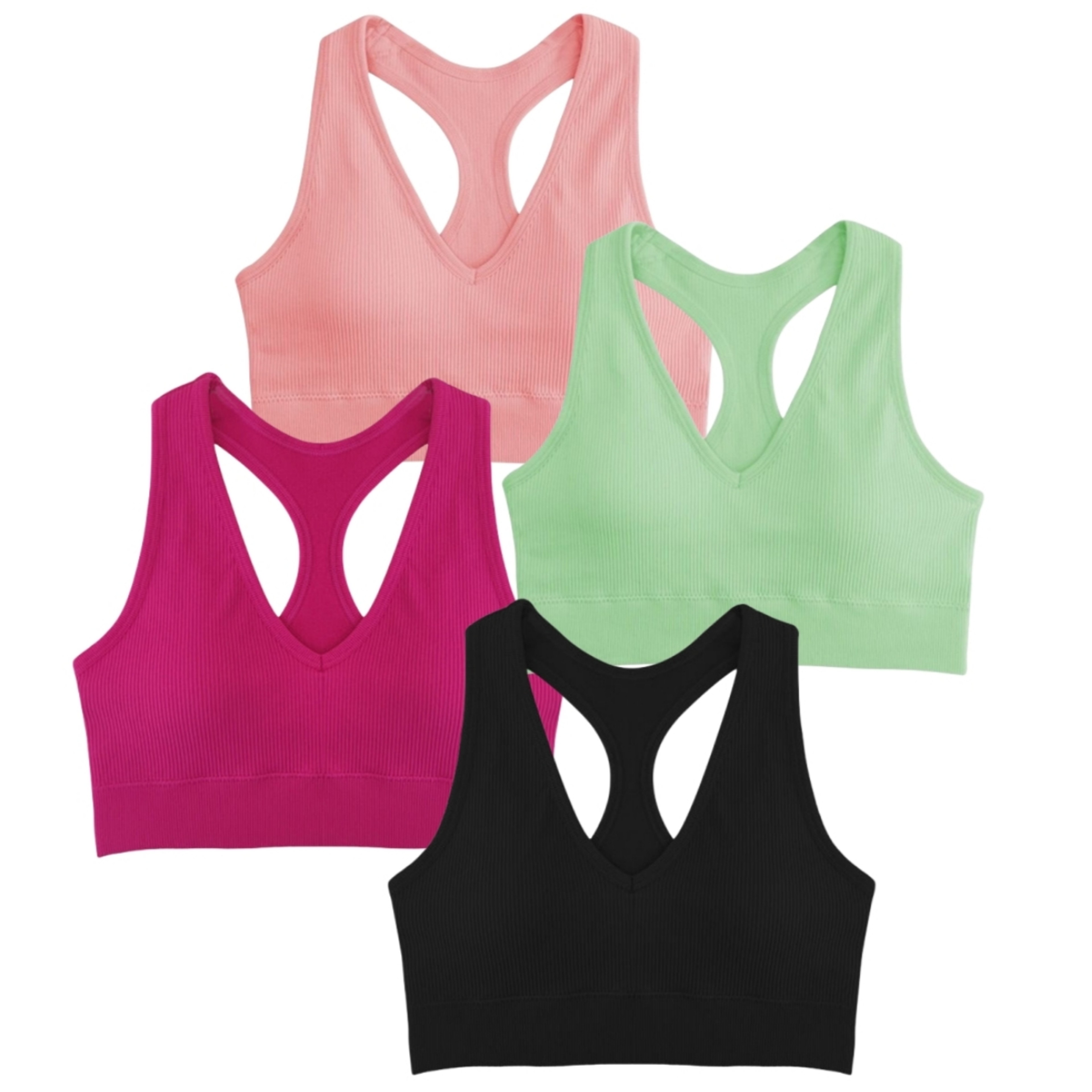 Seamless Push Up Wireless Sports Bra For Women 2