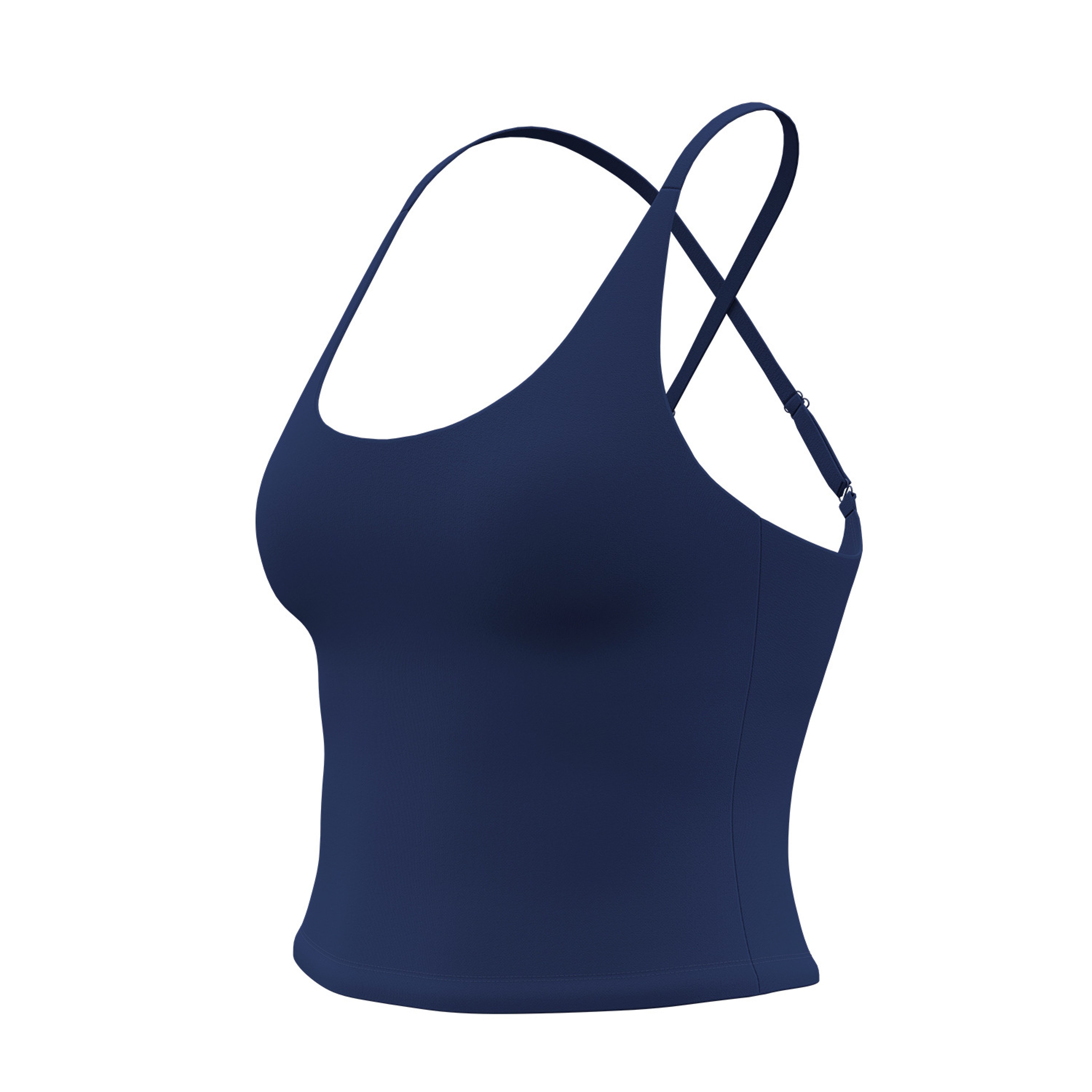 Adjustable Sports Bra Cross Back Yoga Bra Padded U Neck Workout Top – view 5