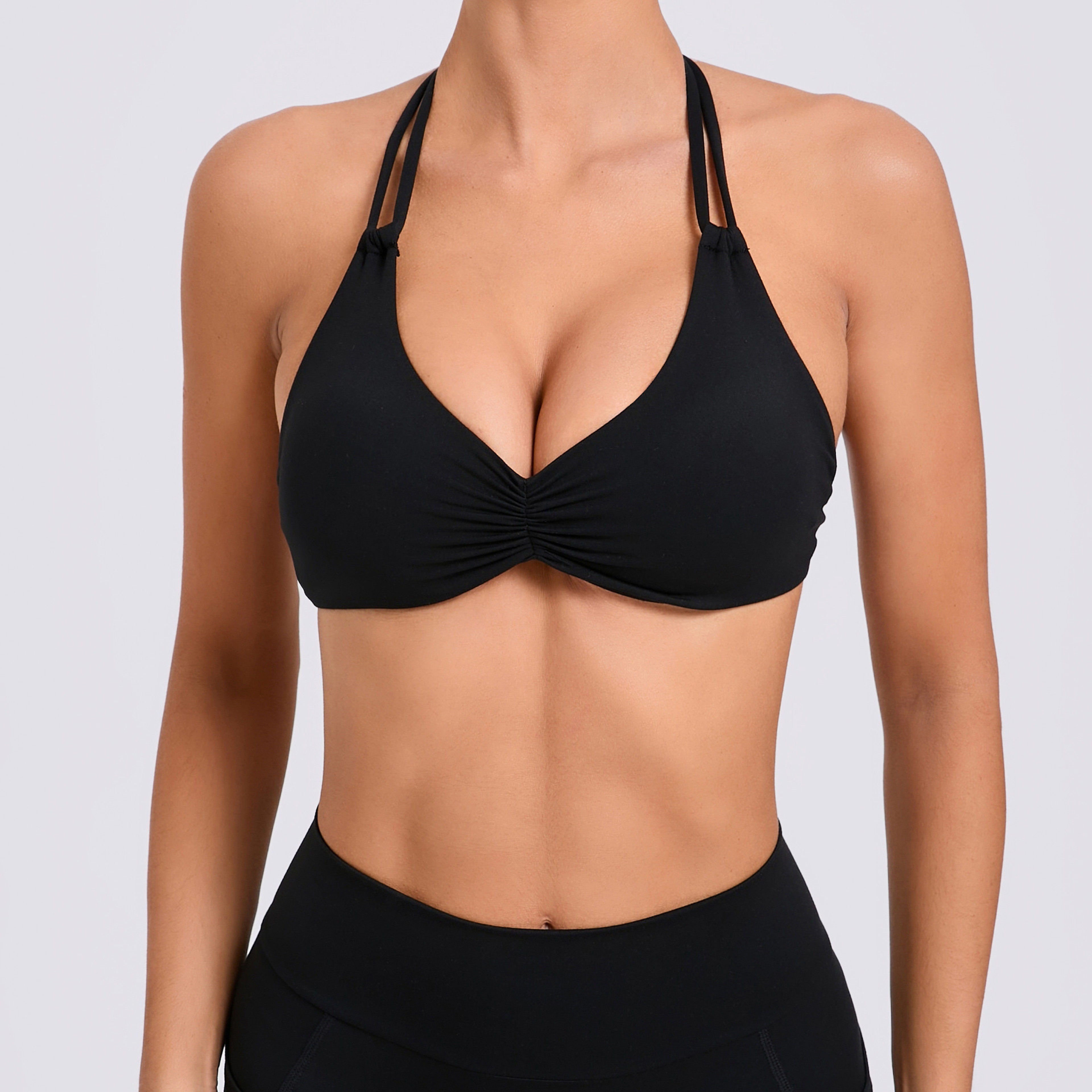 Adjustable Backless Yoga Sports Bra Quick Dry Fitness Crop Top – view 7