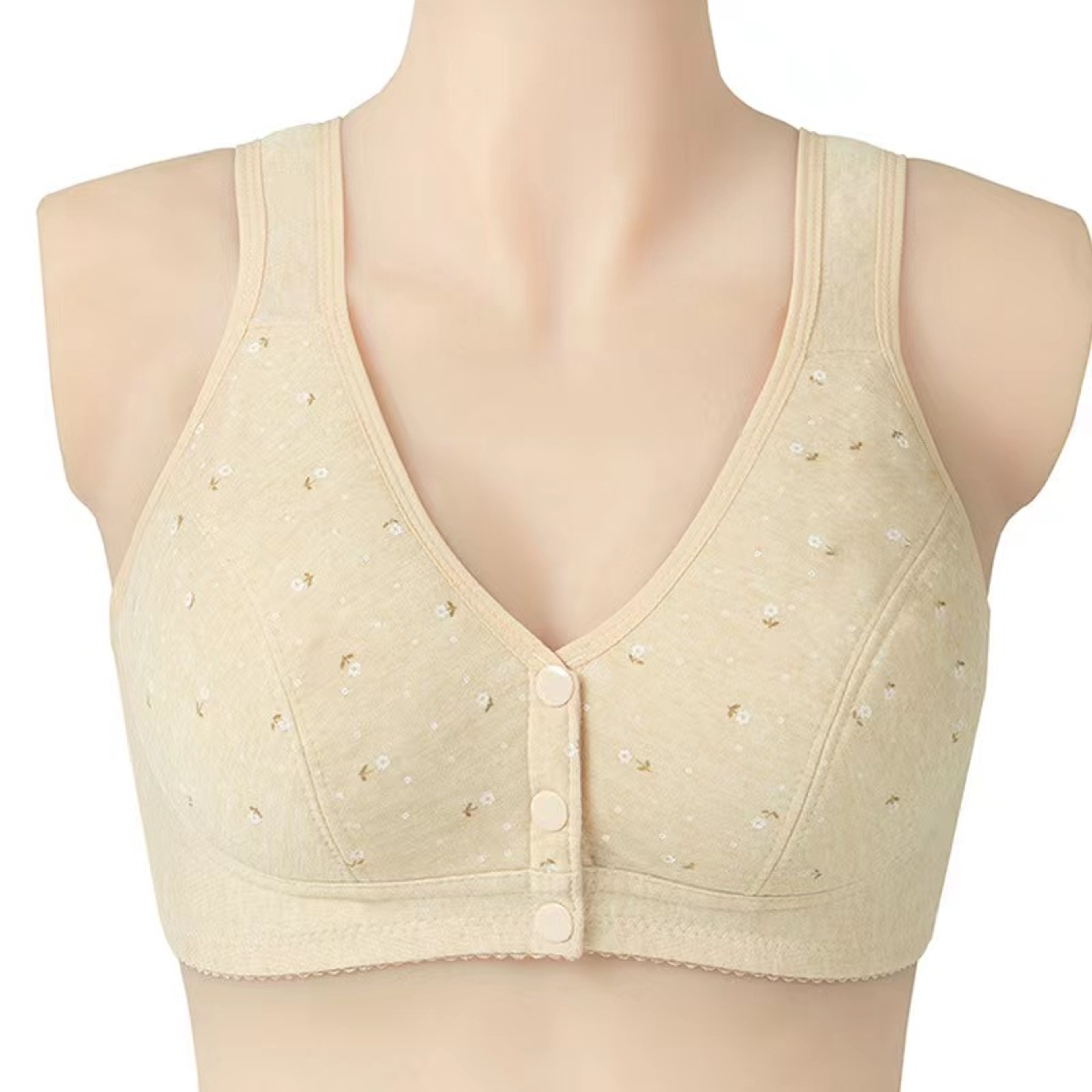 Soft Cotton Front Button Nursing Bra For Maternity And Everyday Comfort 3