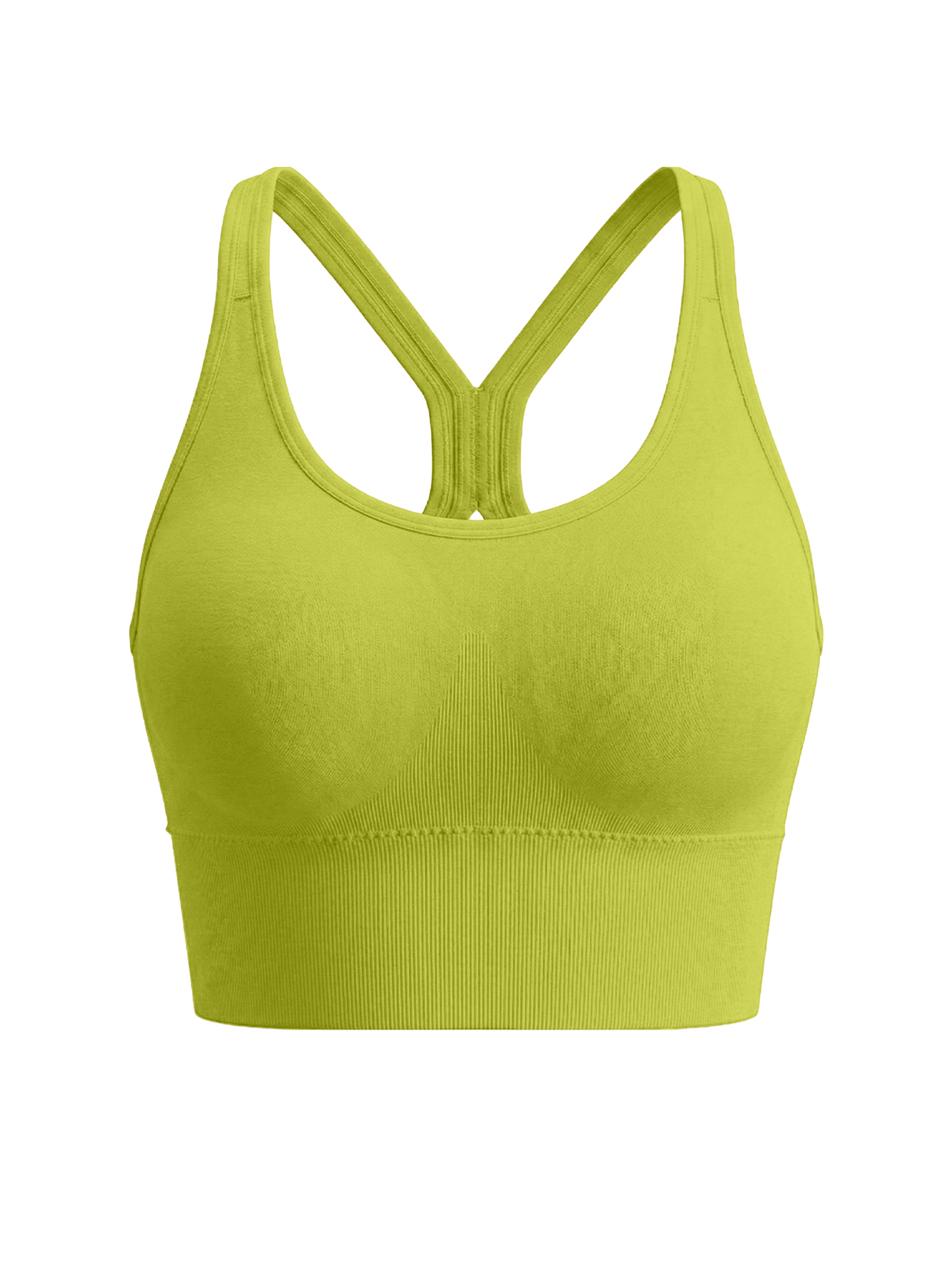 High Support Seamless Sports Bra Wirefree Backless Yoga Gym Crop Top 7