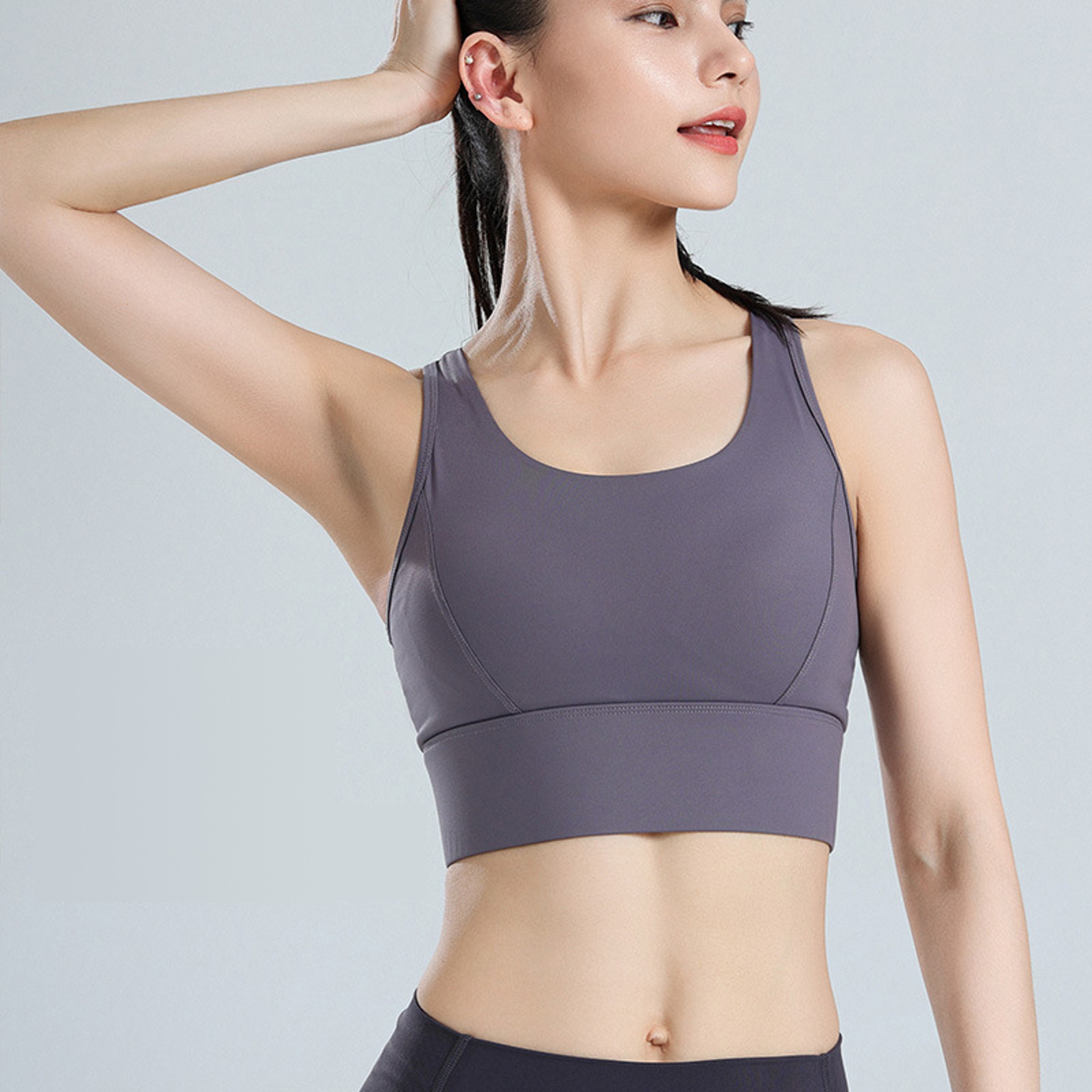 Plus Size High Impact Sports Bra With Breathable Mesh Racerback Support 1