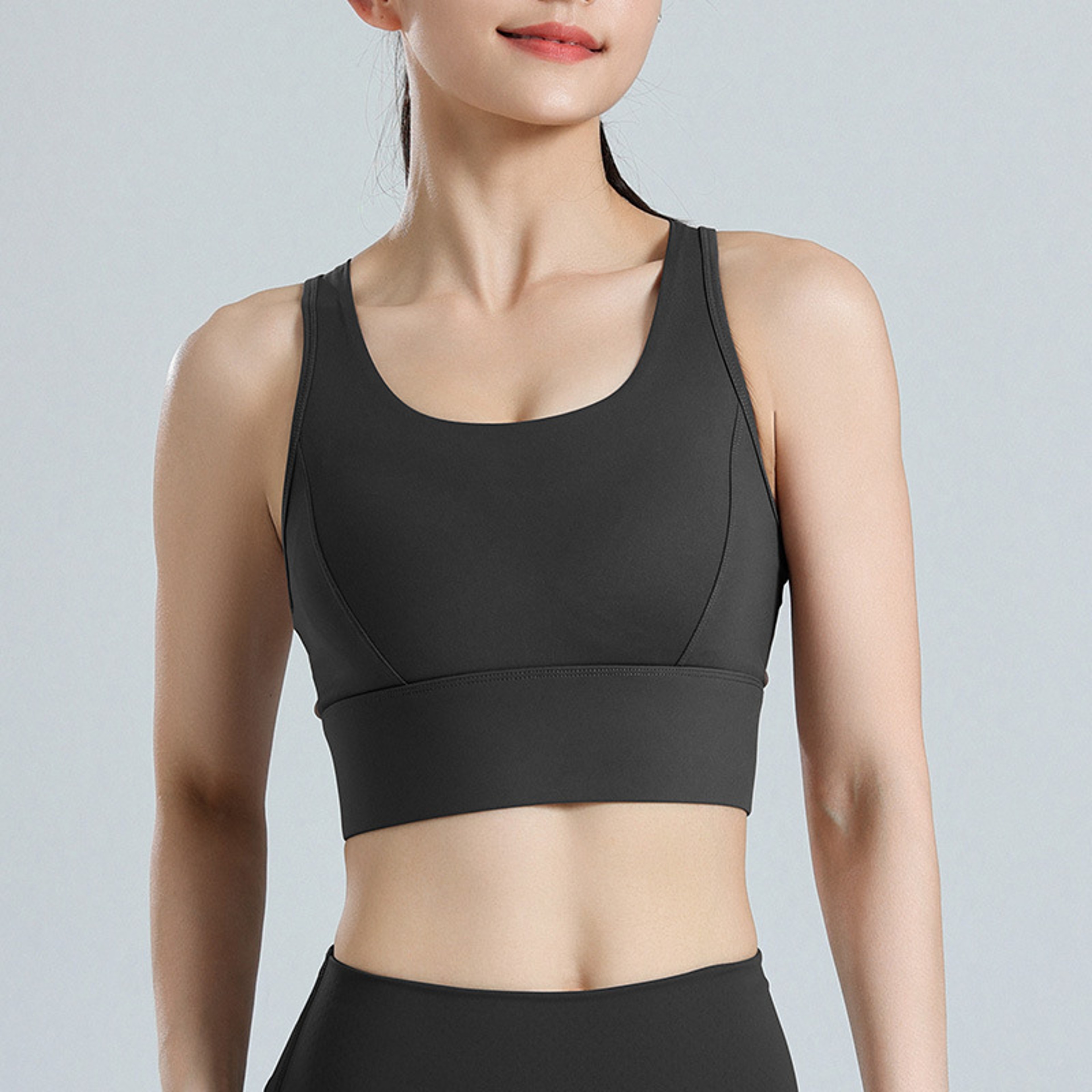 Plus Size High Impact Sports Bra With Breathable Mesh Racerback Support 7