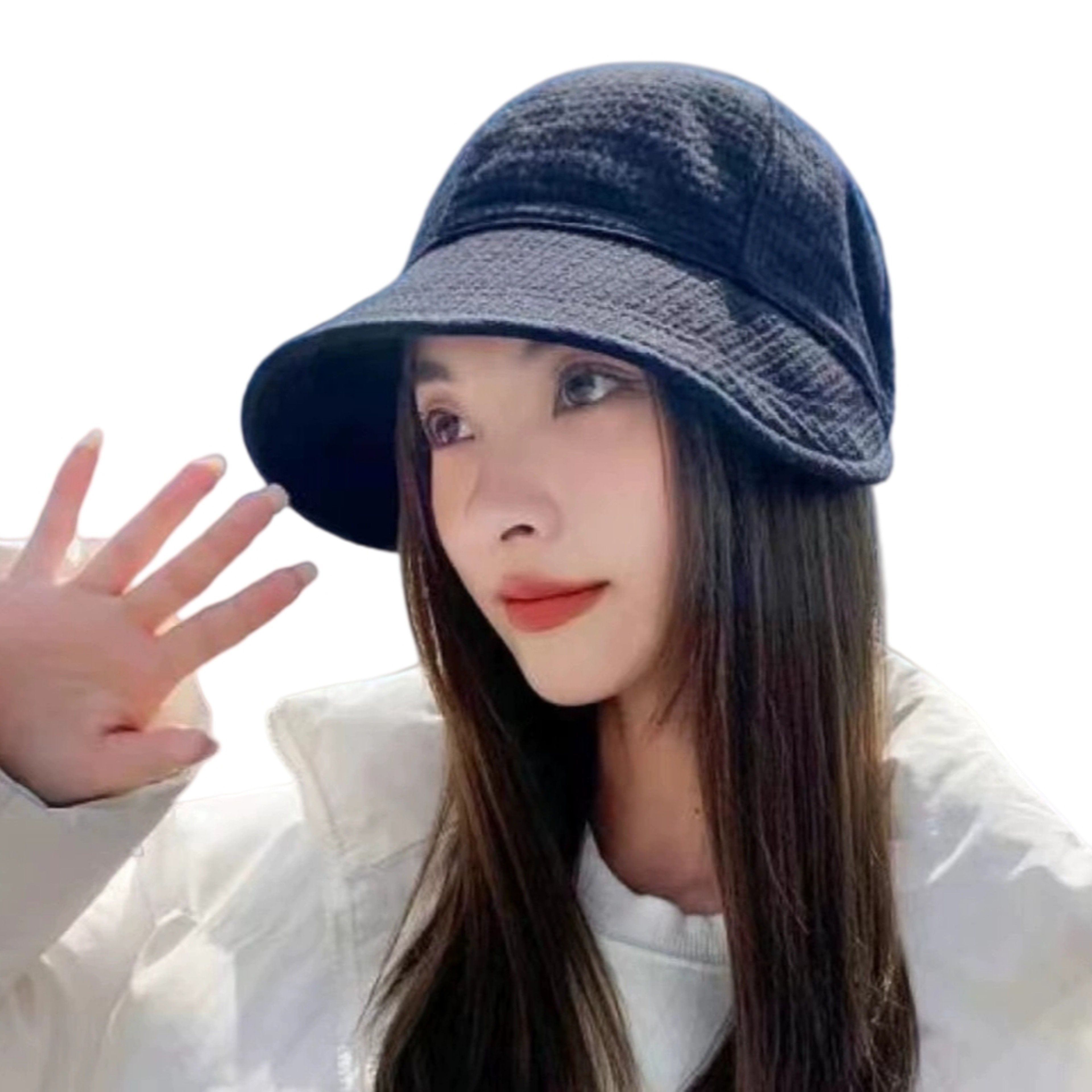 Womens Solid Color Bucket Hat For Sun Protection And Casual Outdoor Style 0