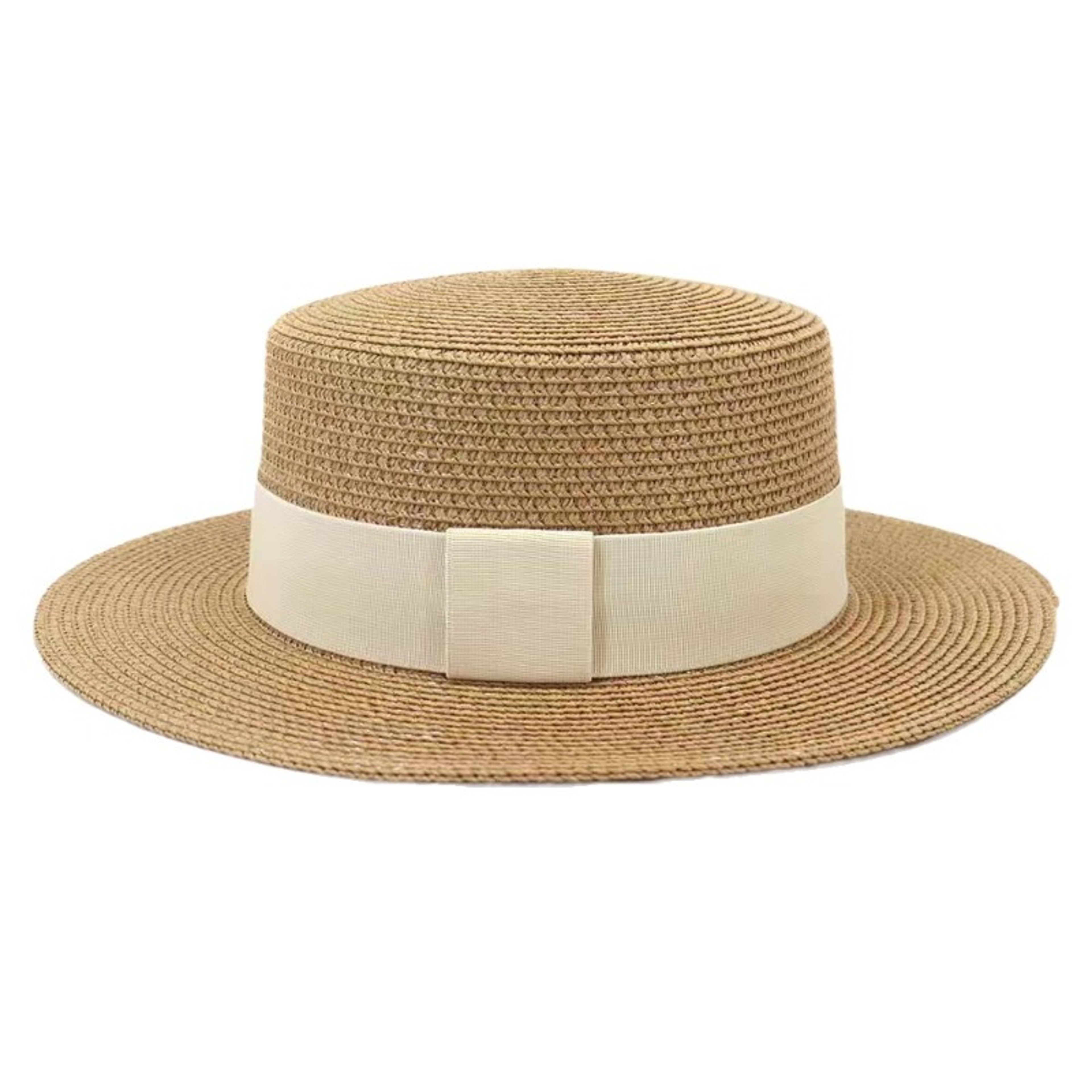 Womens Wide Brim Straw Hat Panama Beach Sun Hat 5