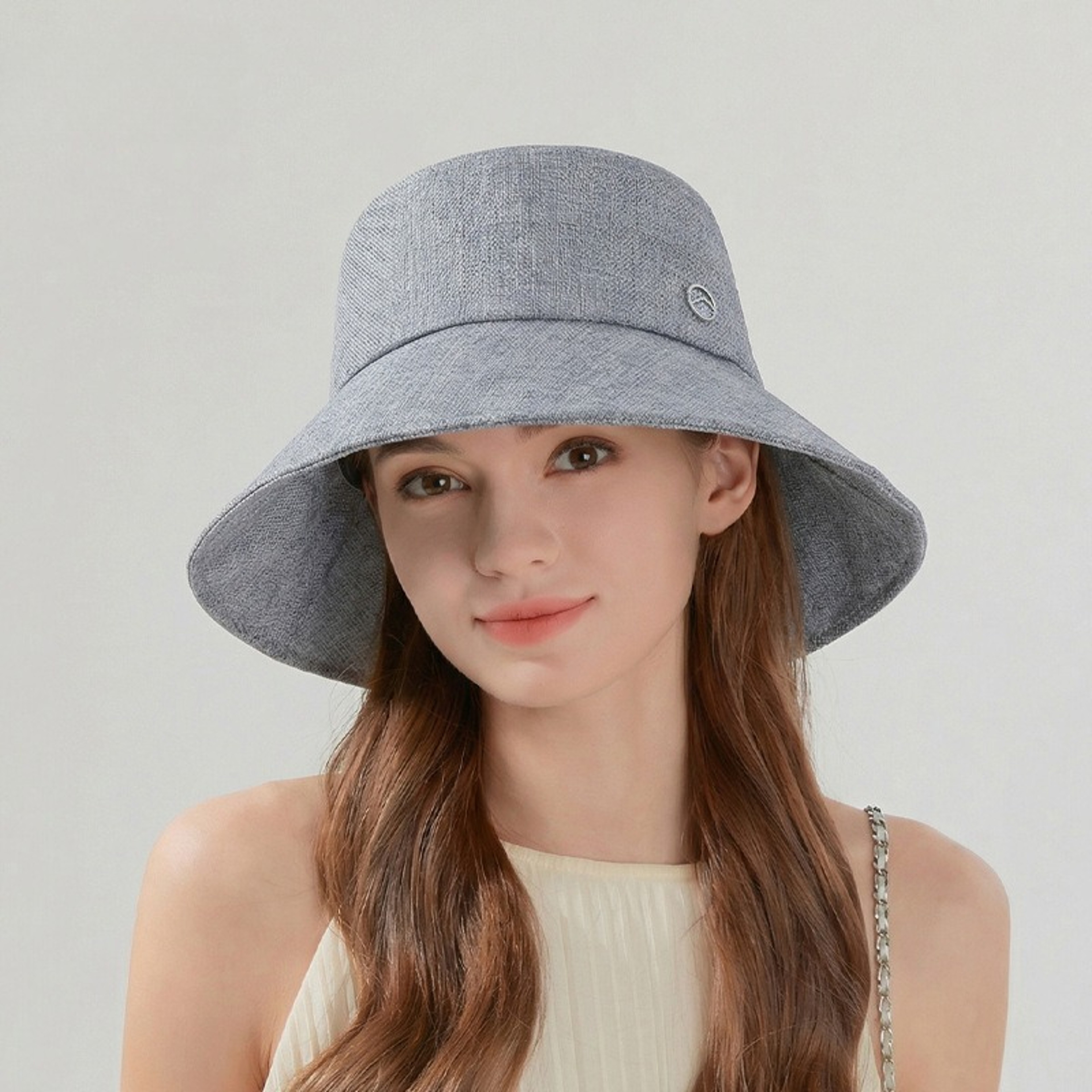 Women Straw Sun Hat Wide Brim Foldable UV Protection Beach Hat 3