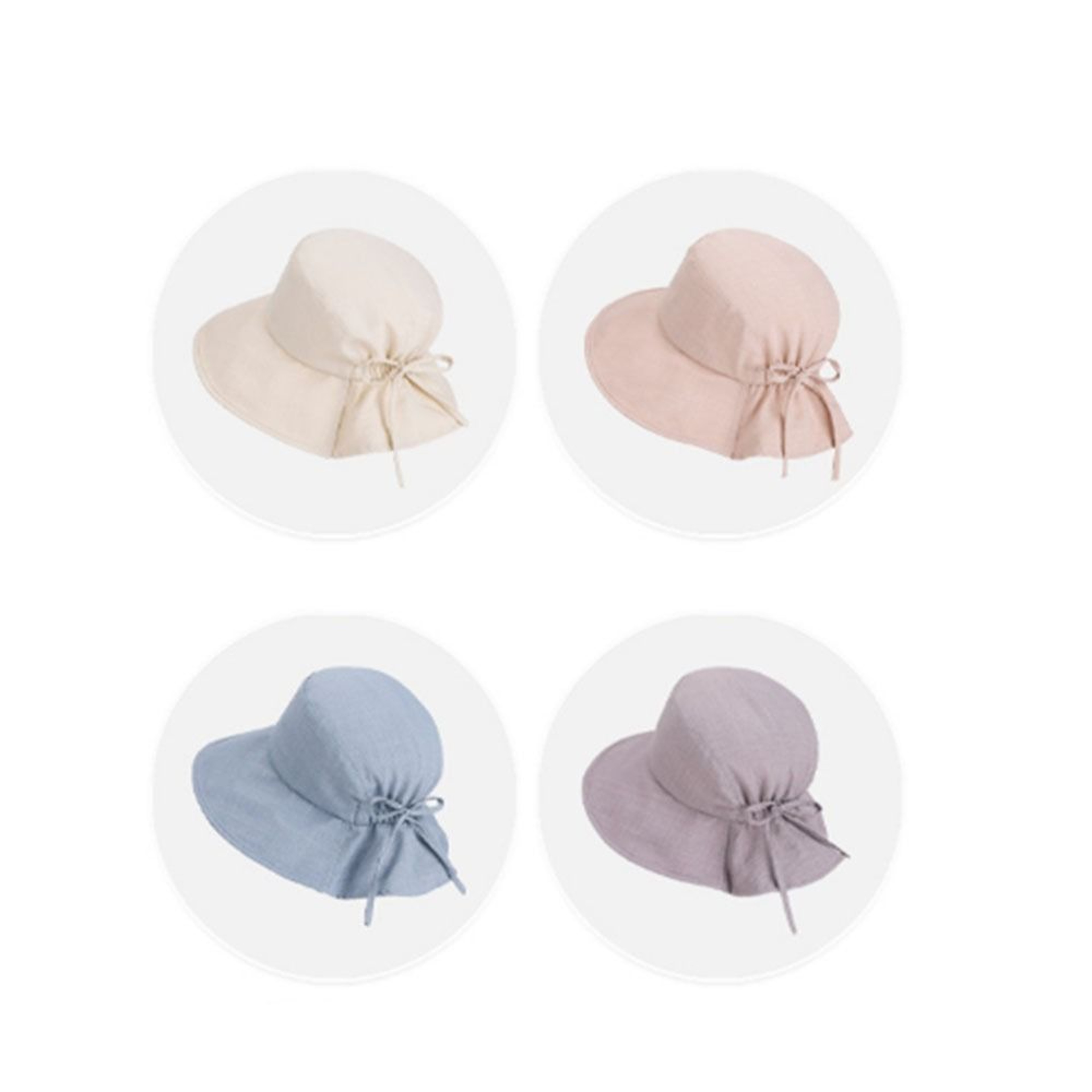 Womens Wide Brim Bucket Hat UV Protection Breathable Bowknot Summer Sun Hat 3