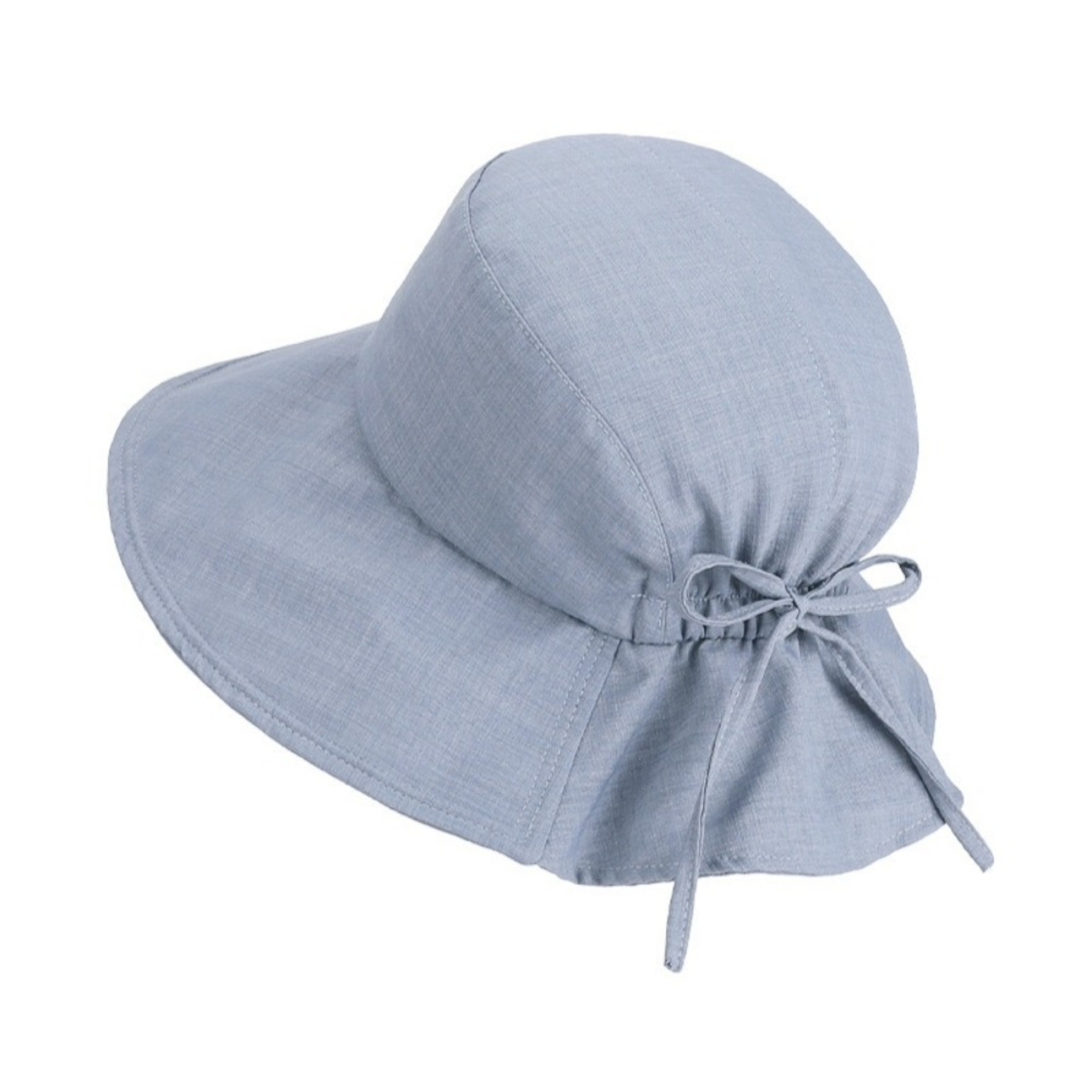 Womens Wide Brim Bucket Hat UV Protection Breathable Bowknot Summer Sun Hat 5
