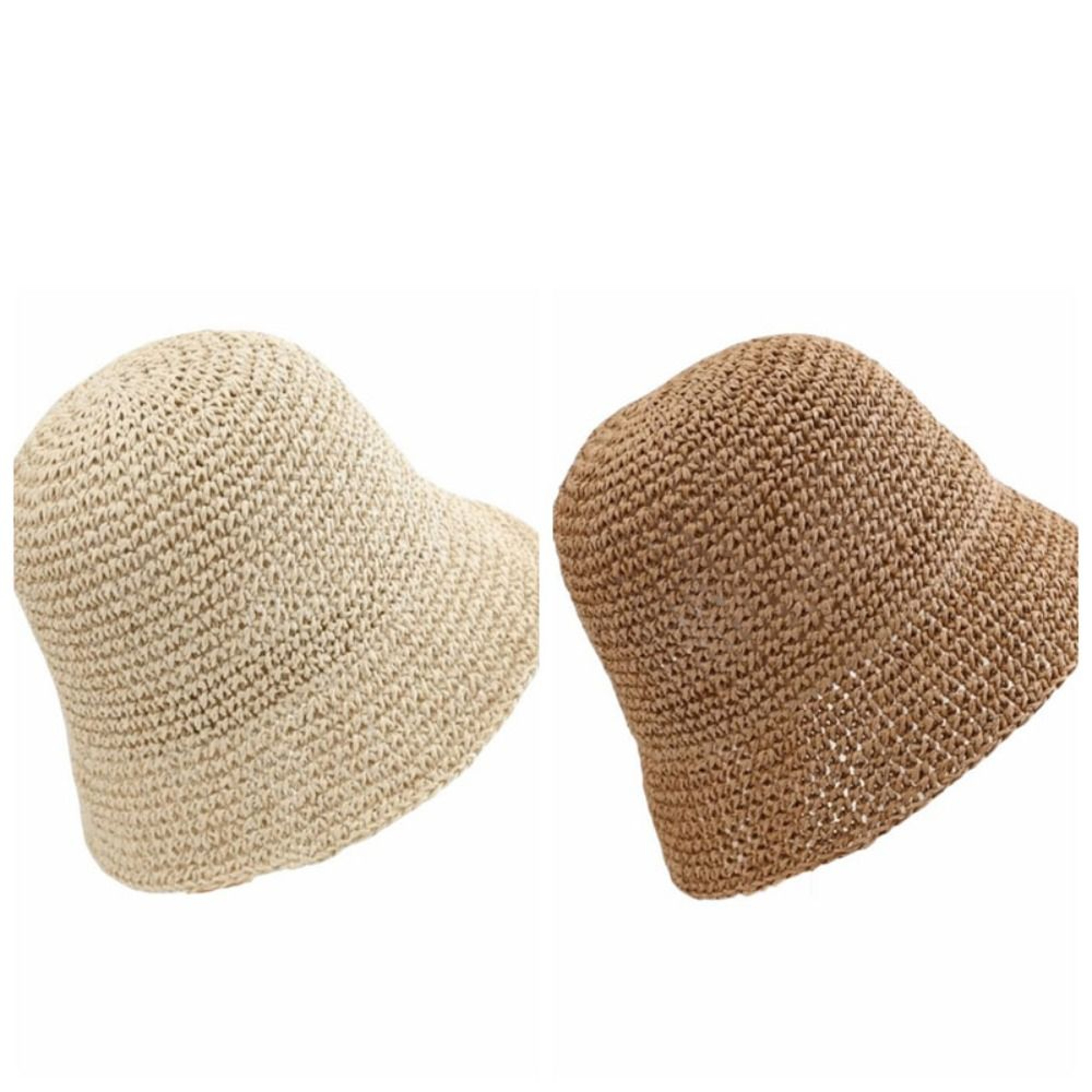 Foldable Woven Straw Bucket Hat for Women – view 6