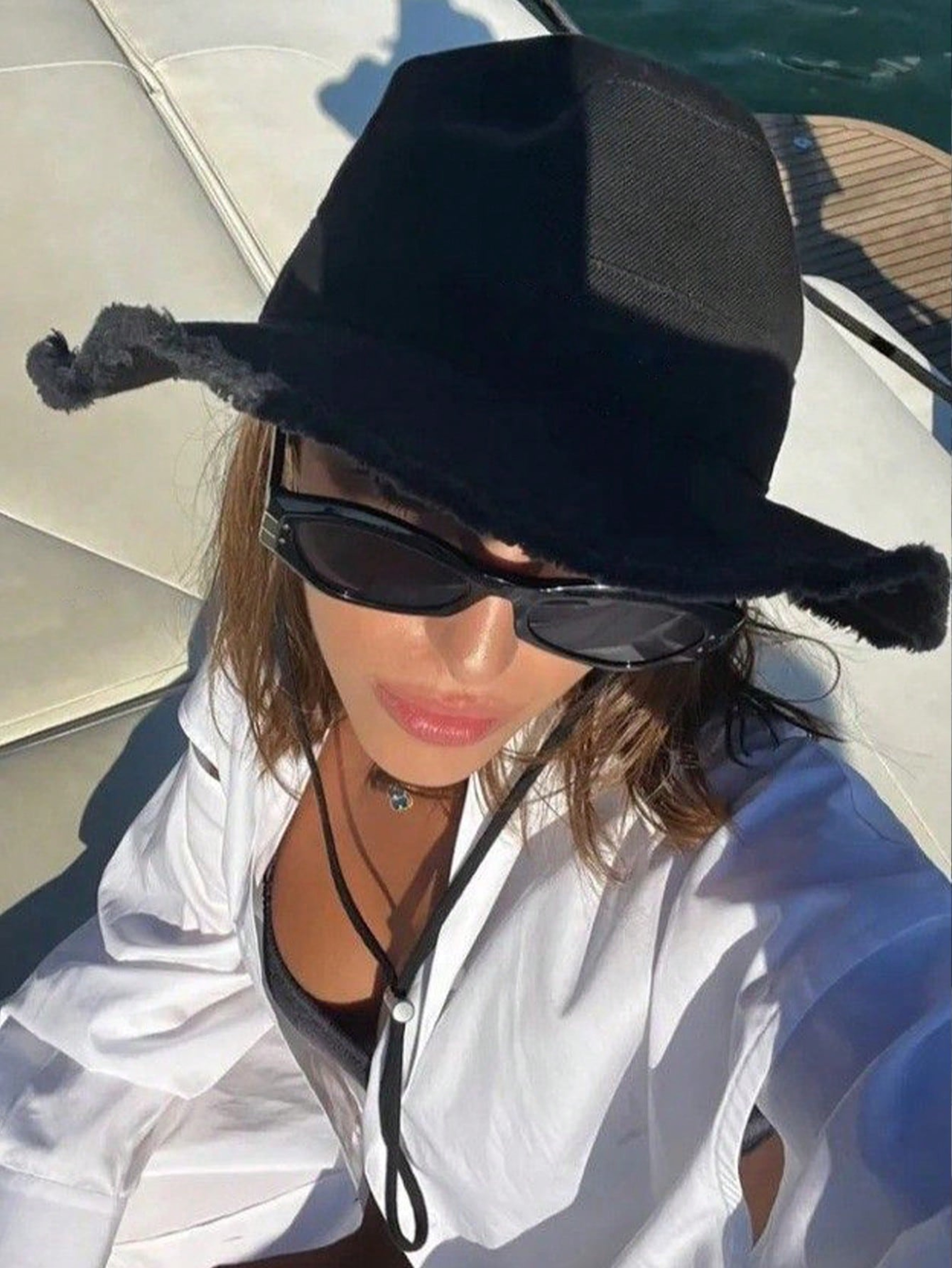 Womens Distressed Windproof Bucket Hat With Adjustable Chin Strap For Travel  Beach 6