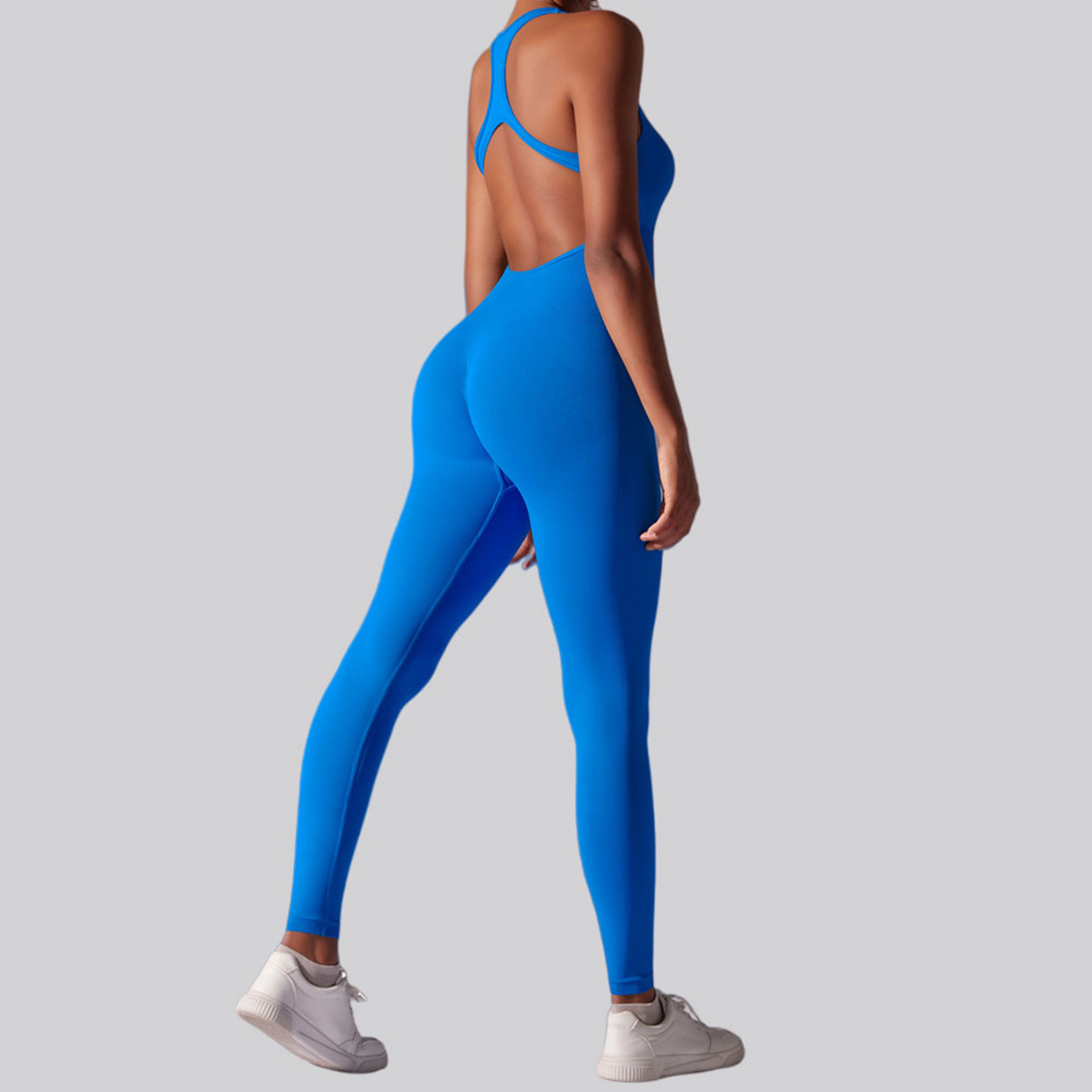 Seamless Backless Workout Jumpsuit One Piece Yoga Suit for Women – view 5