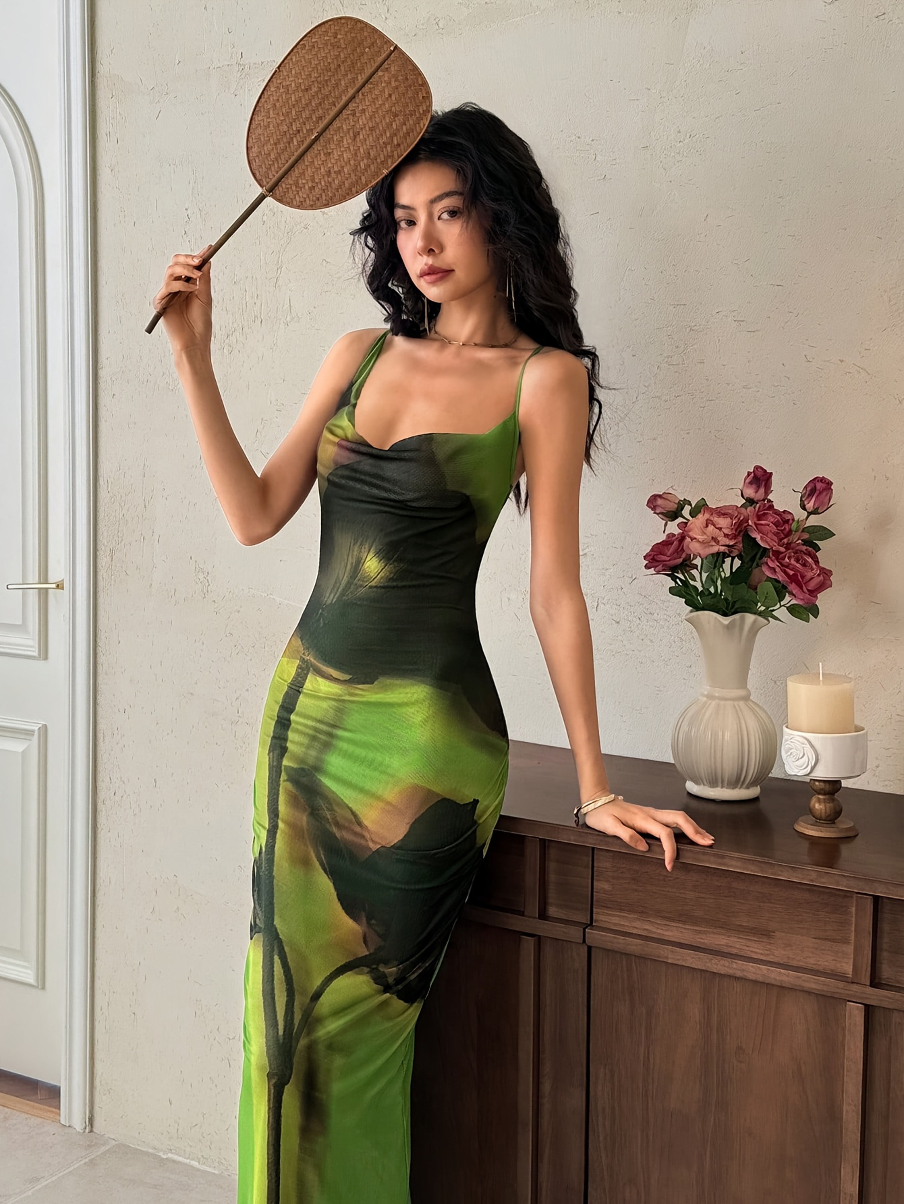 Womens Slimming Summer Maxi Dress Elegant Casual Warm Weather Gown 0