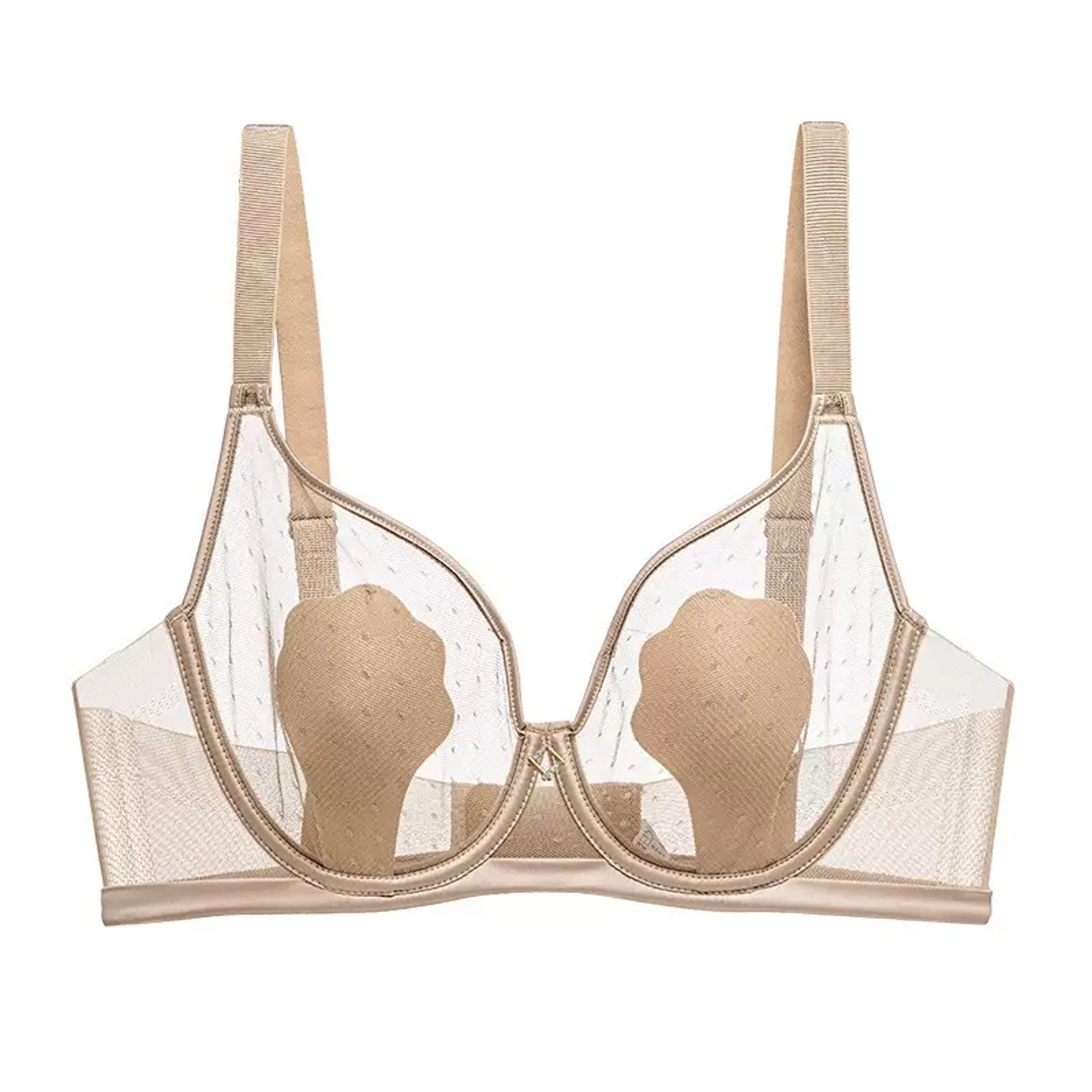 French Style Unlined Mesh Bra Anti Sagging Supportive Underwear – view 10