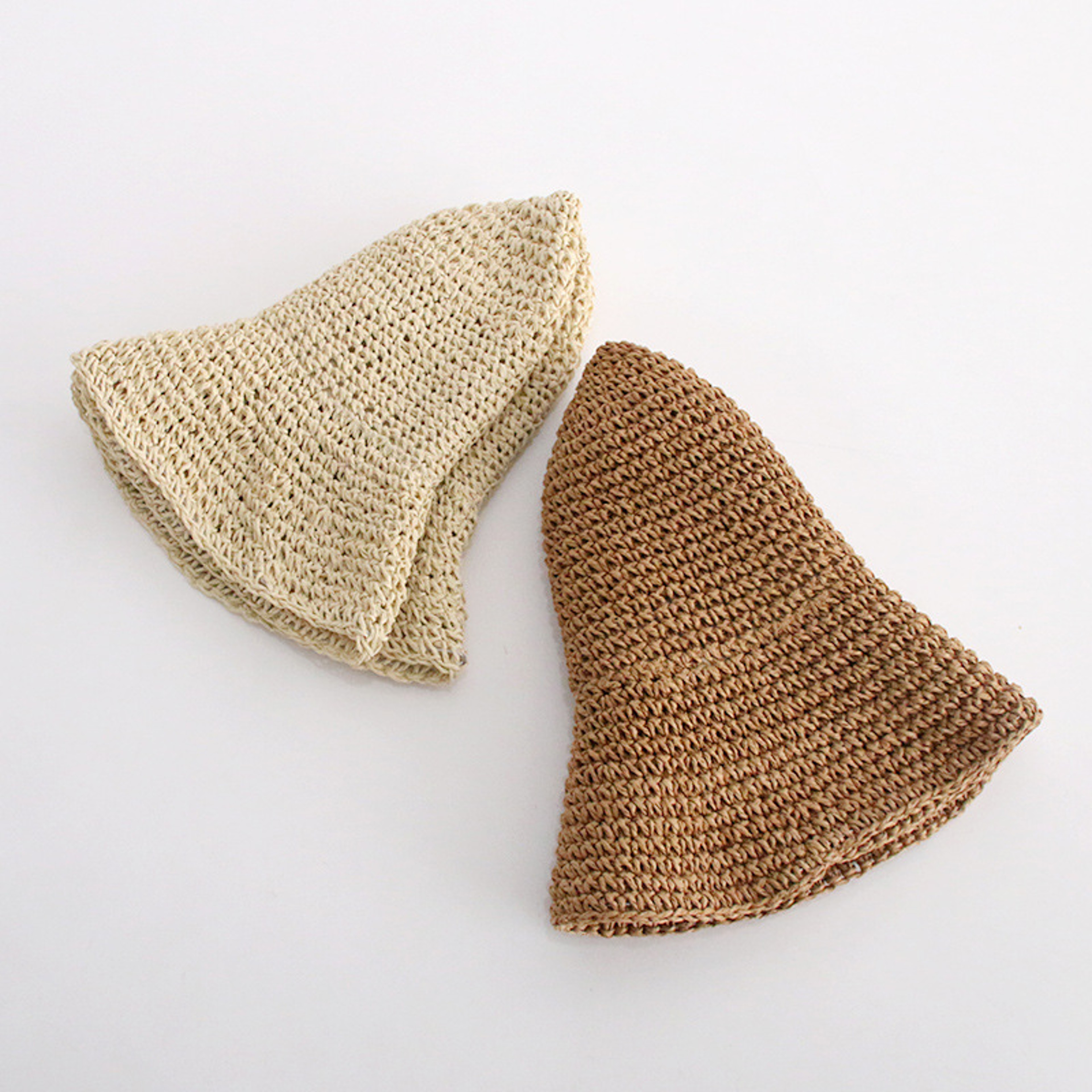 Handmade Foldable Wide Brim Straw Hat For Women  Retro Summer Beach Sun Hat And Fisherman Bucket Ca 0