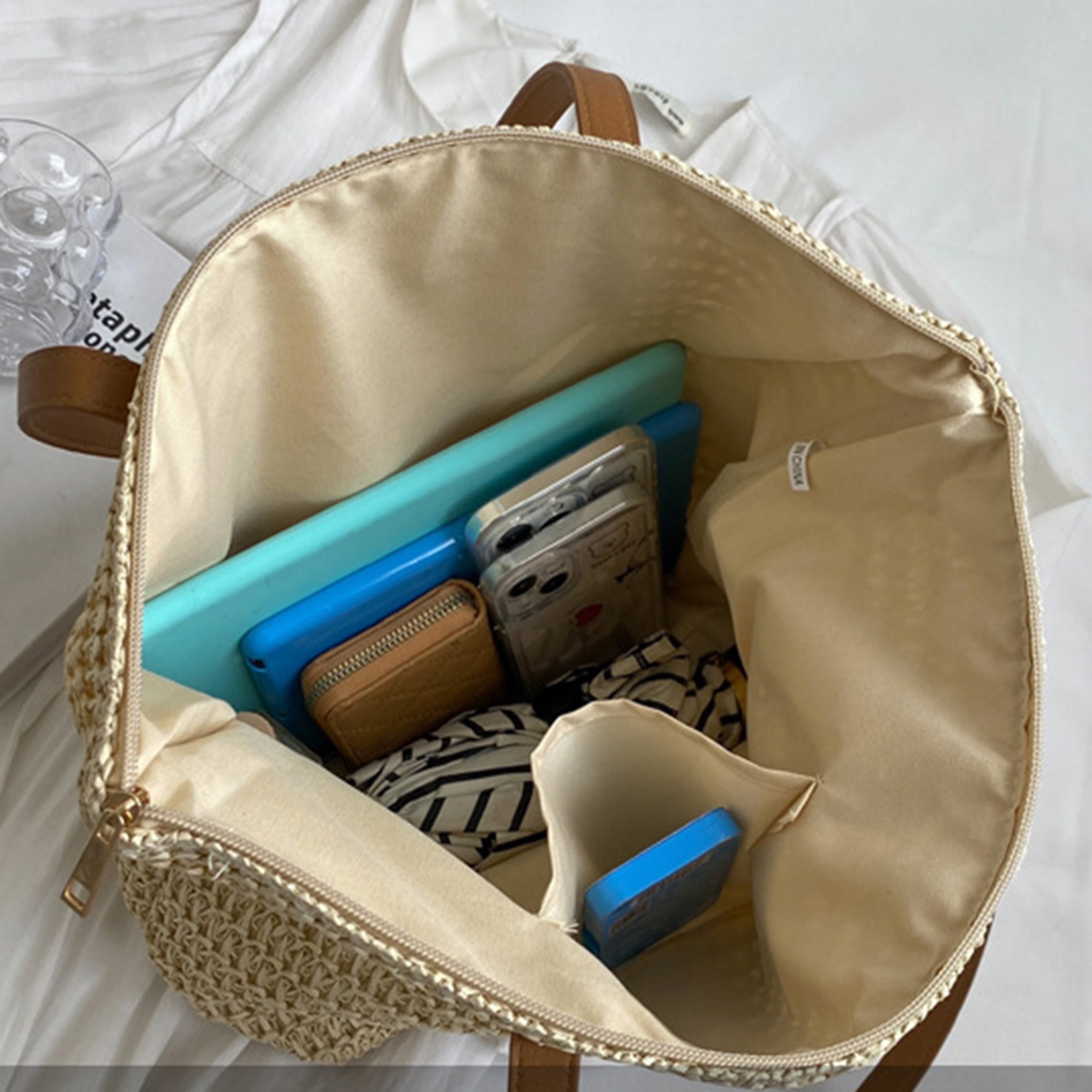 Handmade Woven Summer Beach Tote Bag – view 6