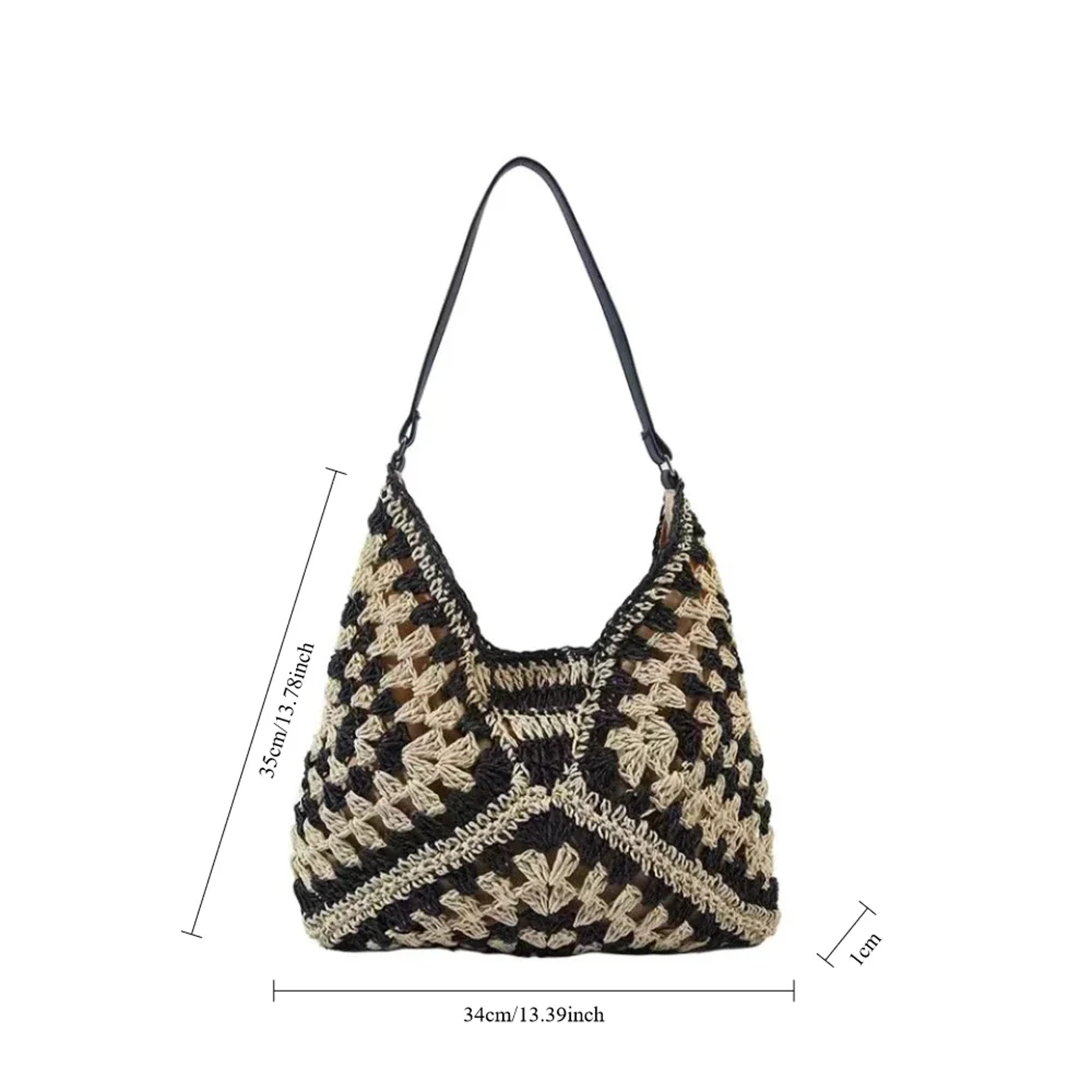 Woven Straw Beach Vacation Tote Bag – view 6