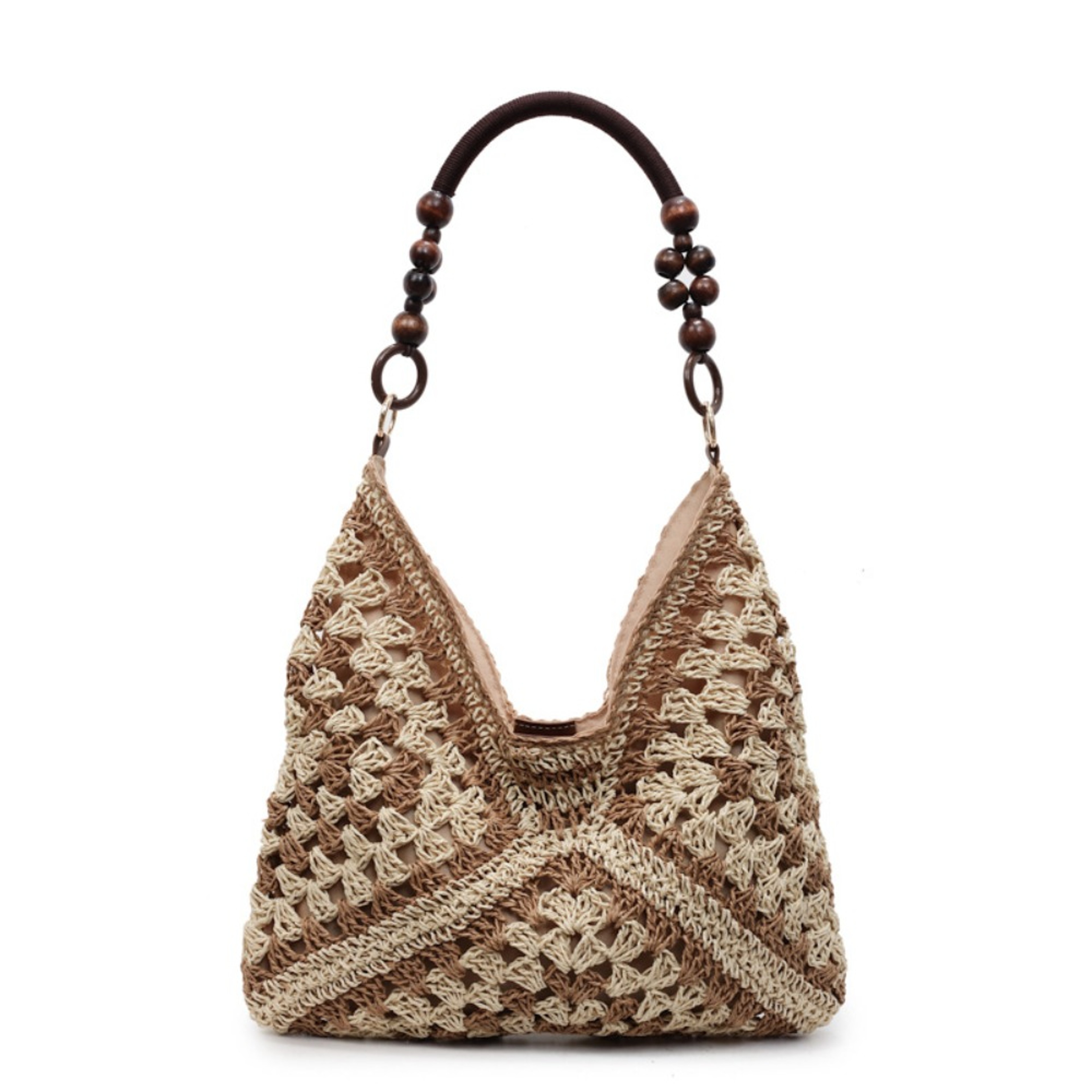 Bohemian Large Capacity Straw Beach Bag & Vacation Tote – view 7