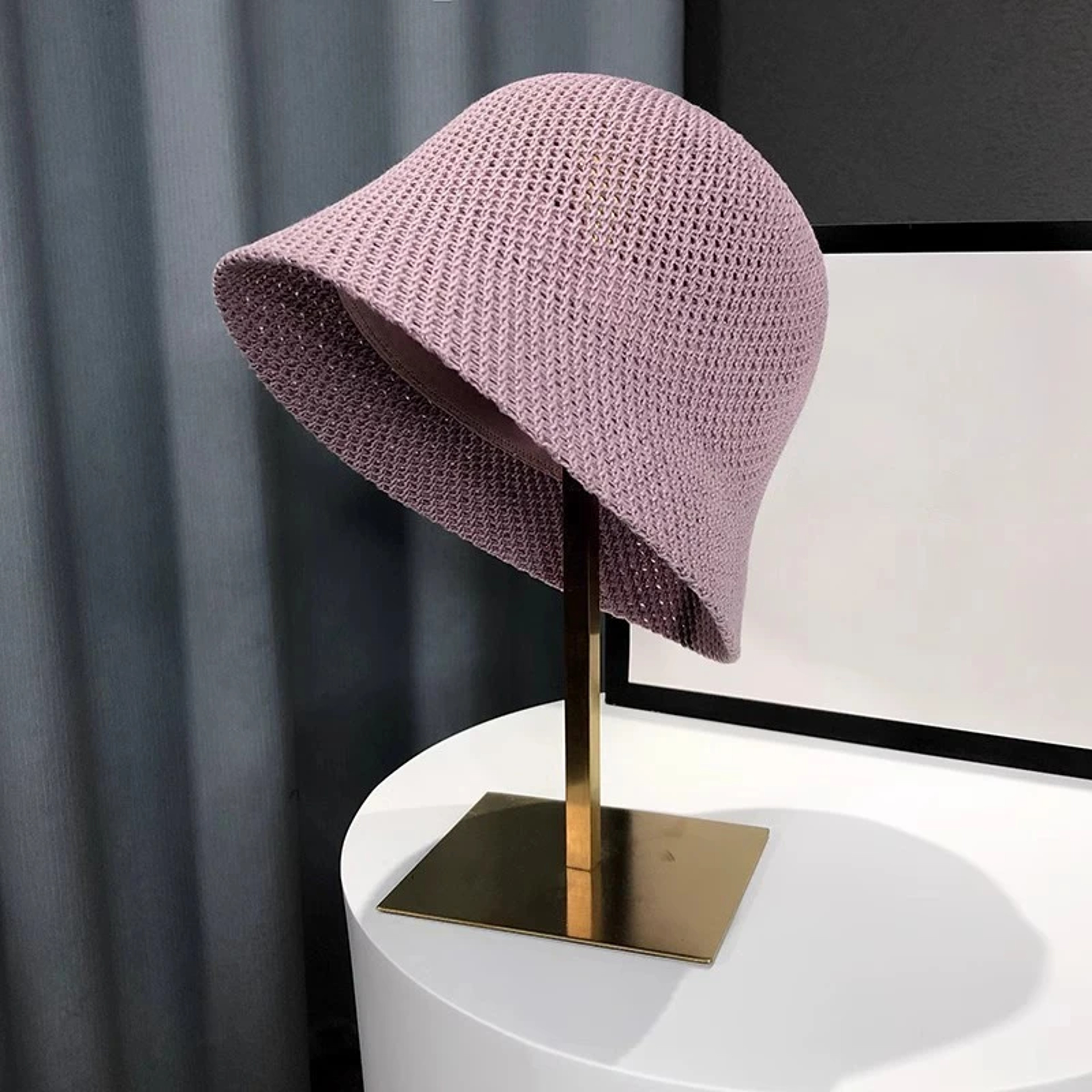 Breathable Summer Bucket Hat Foldable Women Sun Hat Hollow Out Beach Panama Cap 5