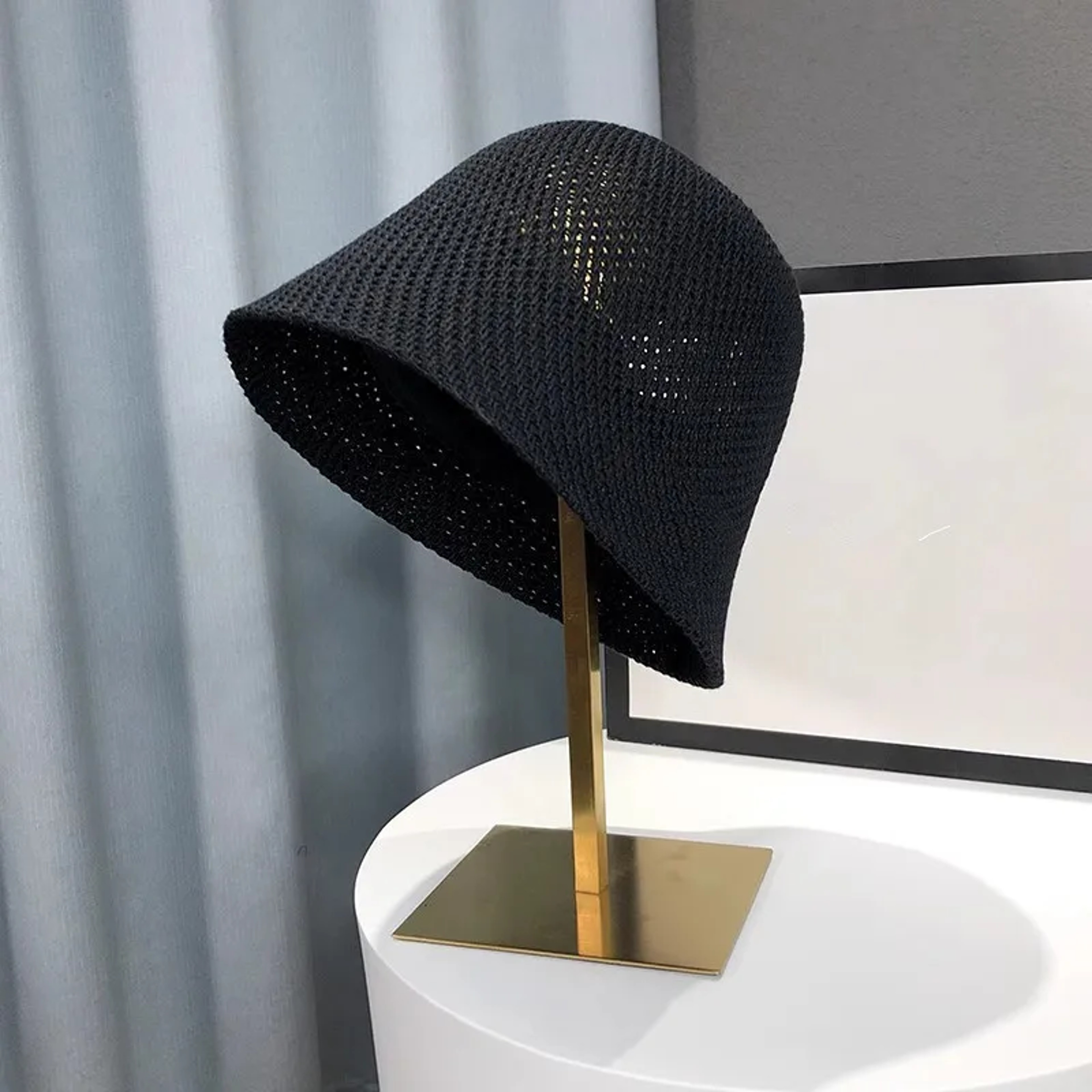 Breathable Summer Bucket Hat Foldable Women Sun Hat Hollow Out Beach Panama Cap 6