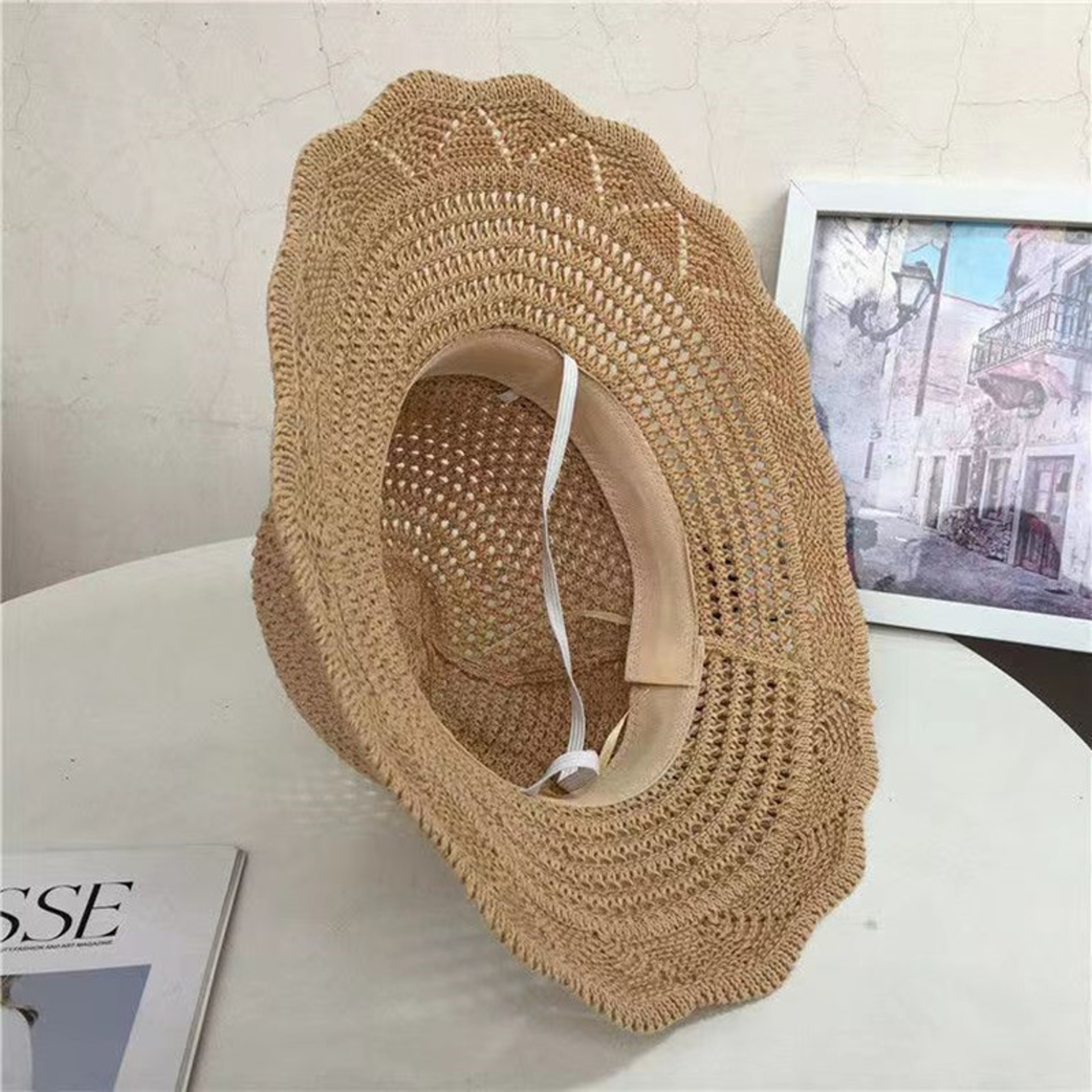Foldable Wide Brim Sun Hat for Women – Full Face Covering UV Protection Cap – view 6