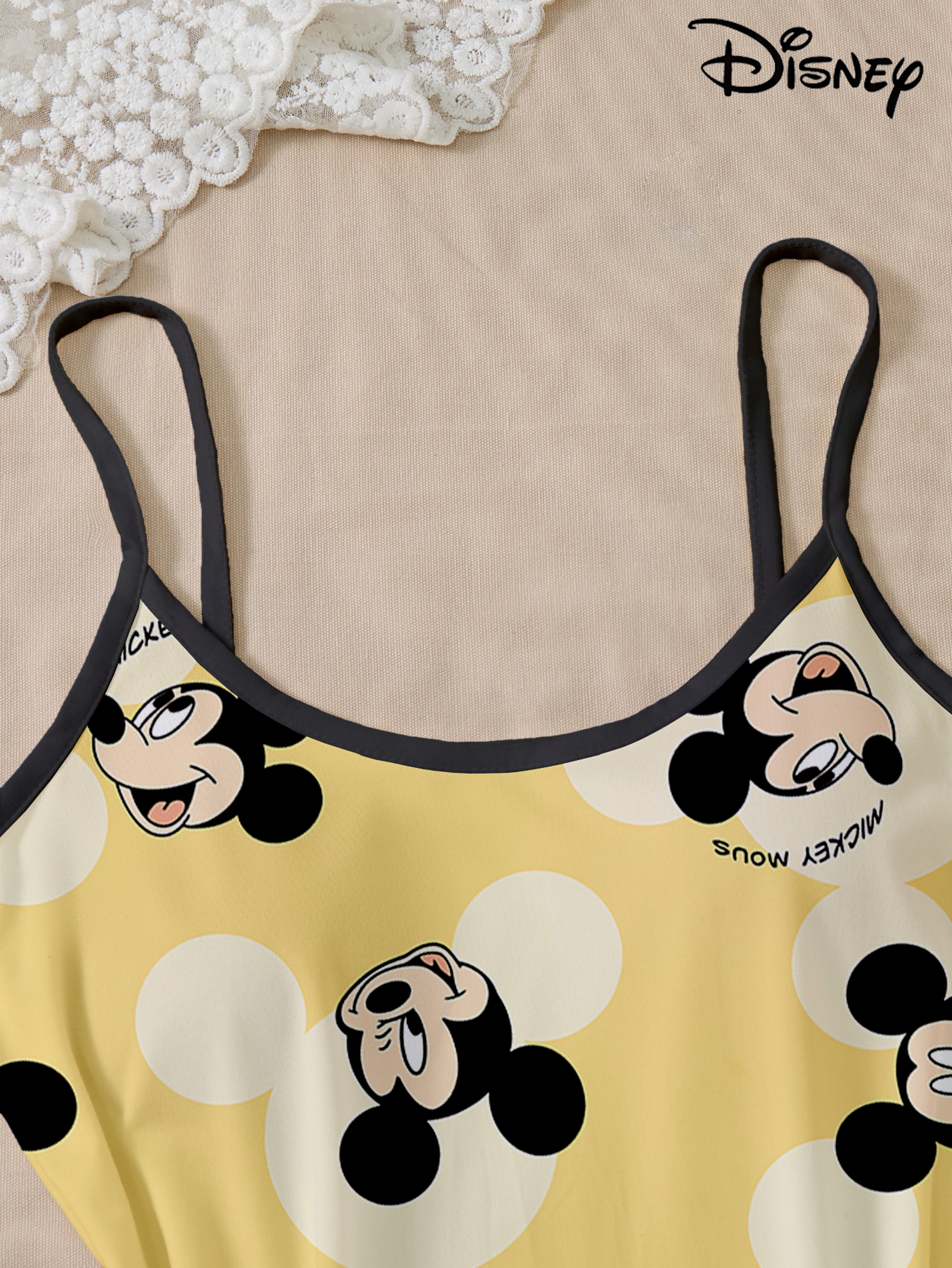 Disney Women Cute Cartoon Nightgown Soft Strappy Loungewear Dress – view 6