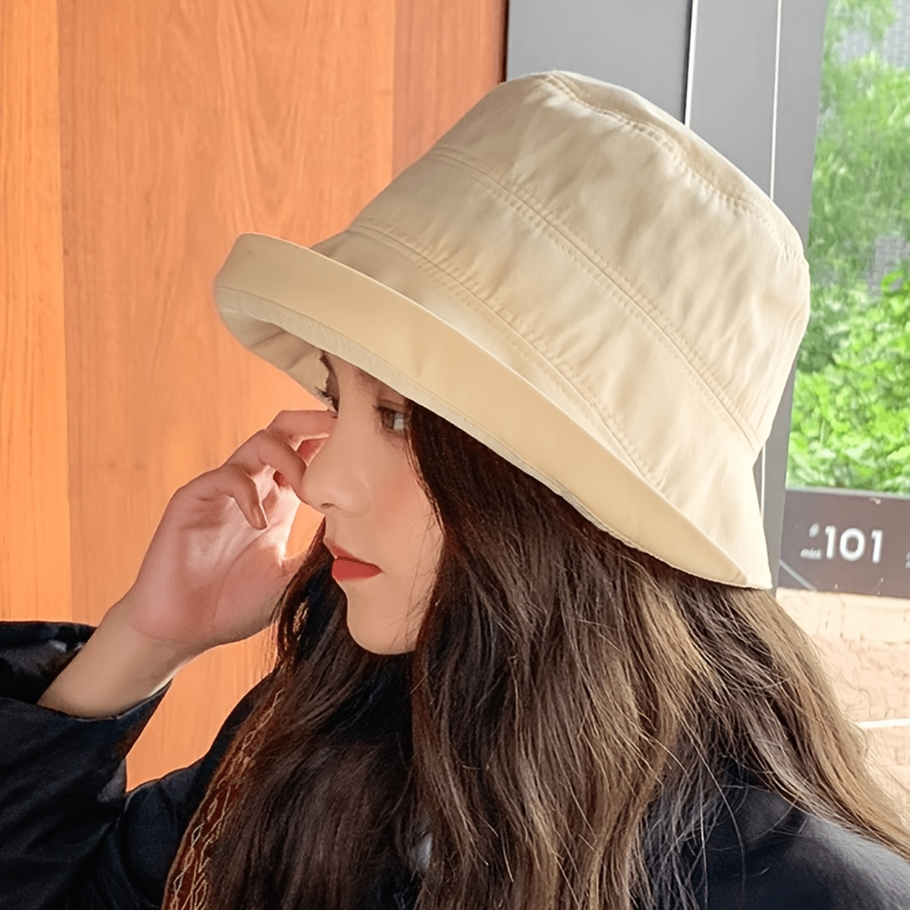 Women Wide Brim UV Protection Sun Hat Foldable Fisherman Beach Bucket Hat – view 5