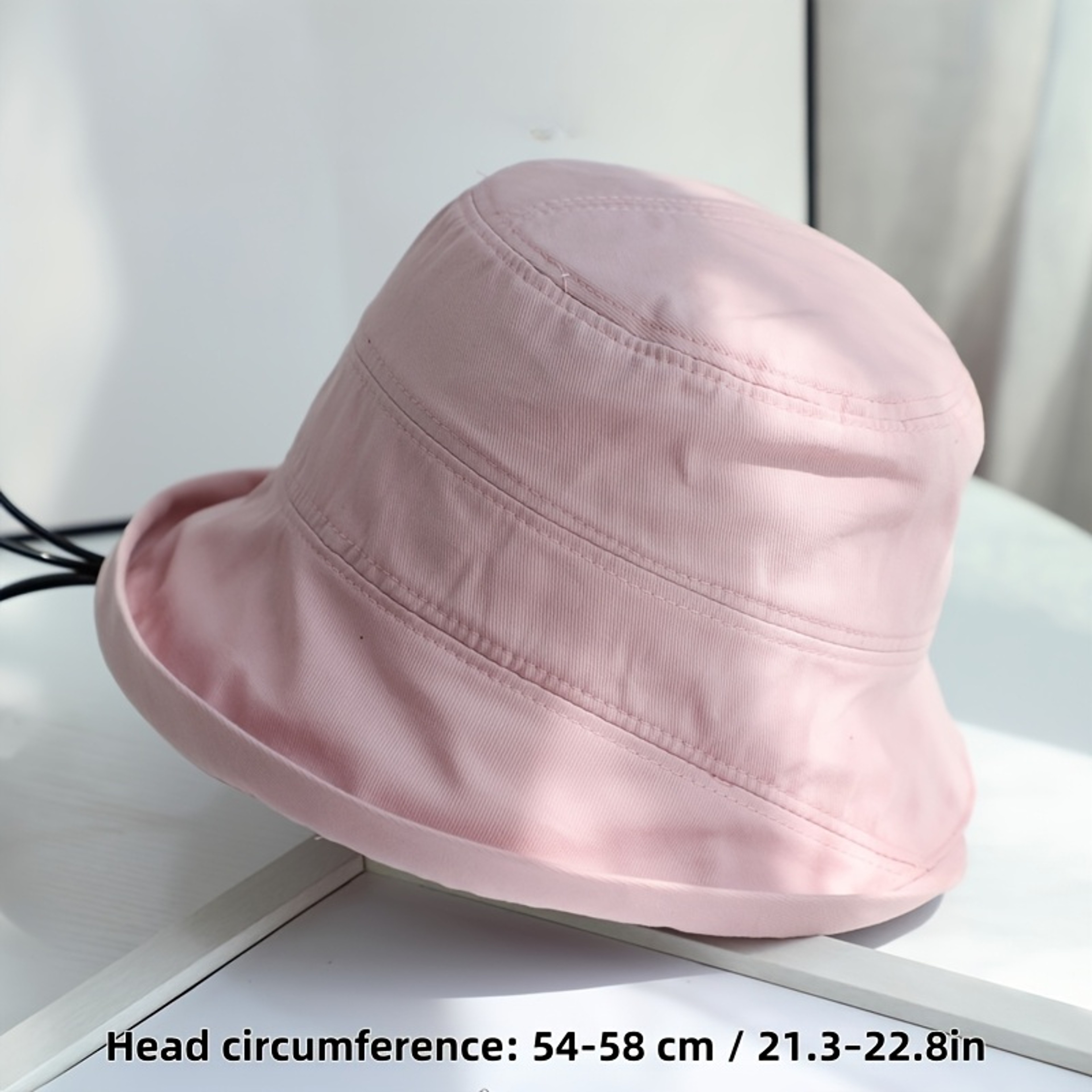 Women Wide Brim UV Protection Sun Hat Foldable Fisherman Beach Bucket Hat – view 6