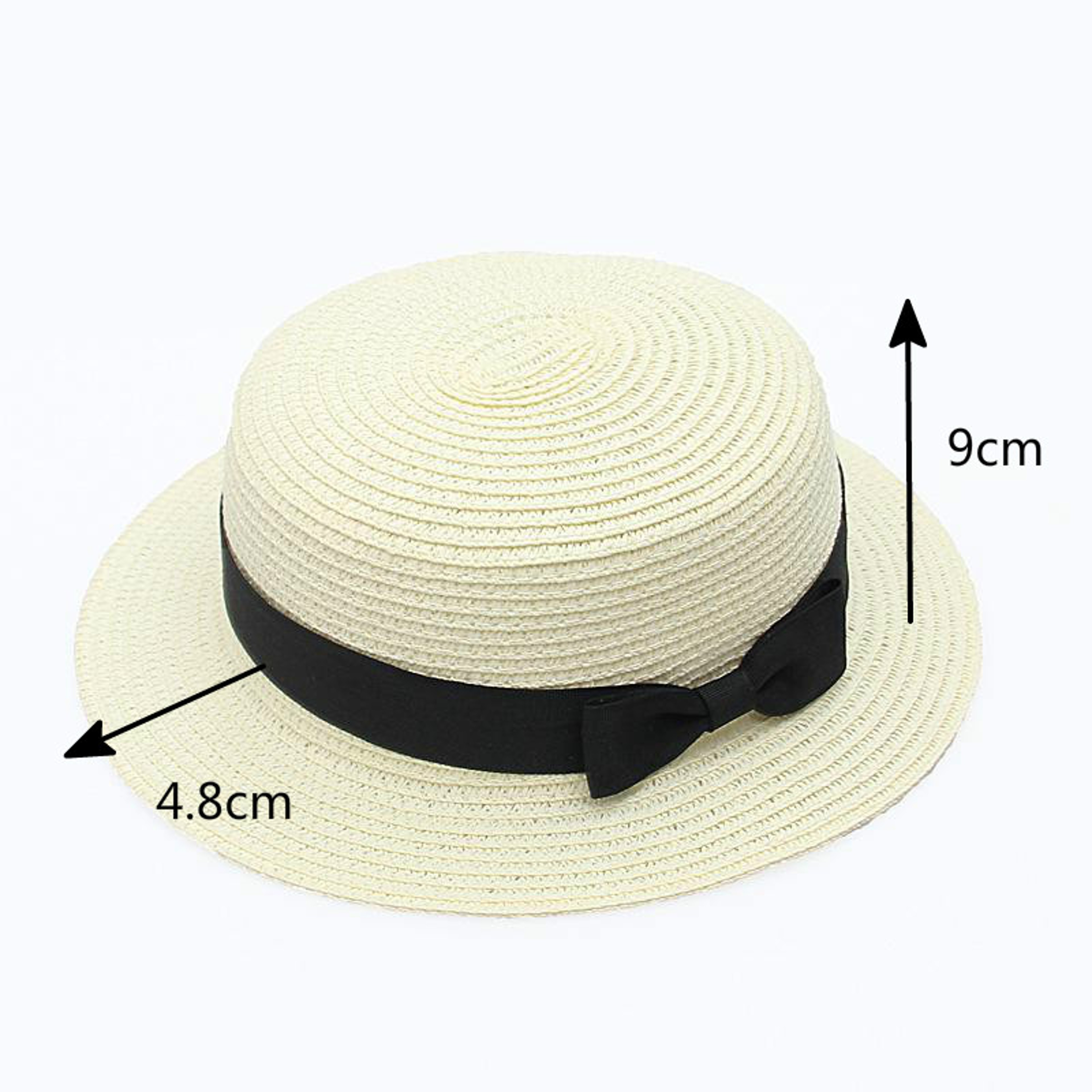 Wide Brim Panama Straw Beach Hat With Bowknot Chic Summer Sun Hat For Women 5