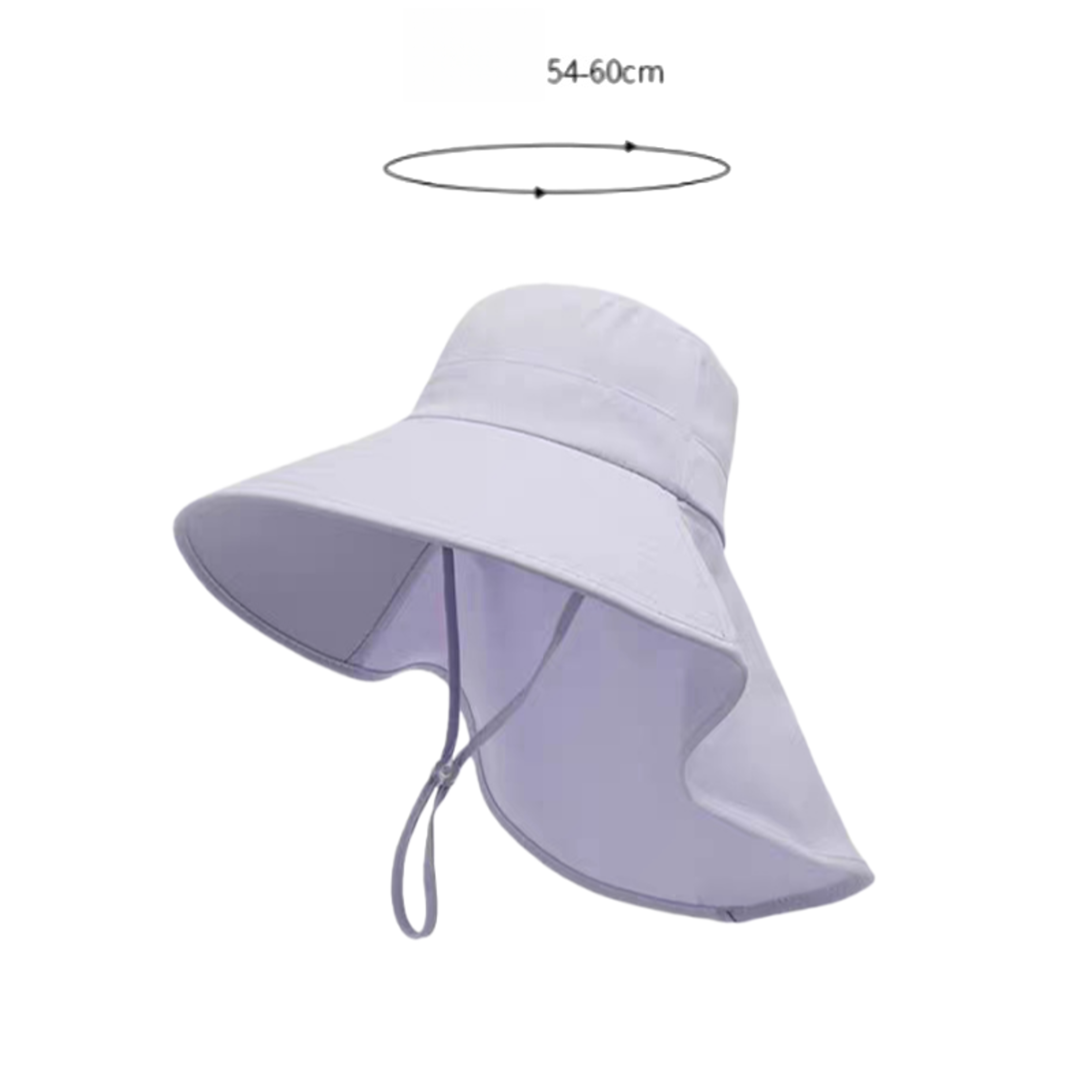 Women Wide Brim UV Protection Sun Hat Foldable Summer Beach Cap with Neck Flap – view 3