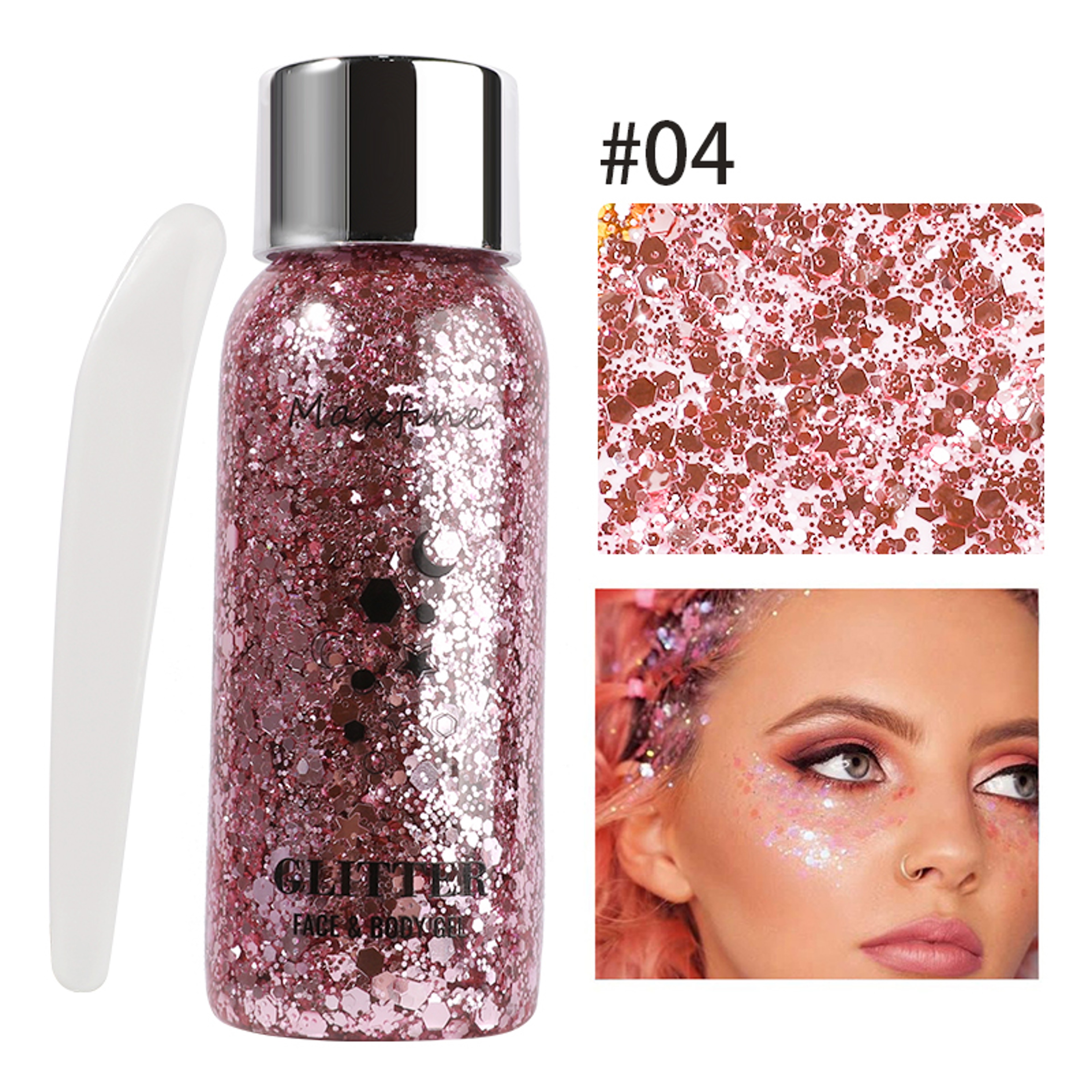 Waterproof High Gloss Glitter Gel Eye Nail Hair Body Face Makeup Multifunctional Body Decoration Fo 9