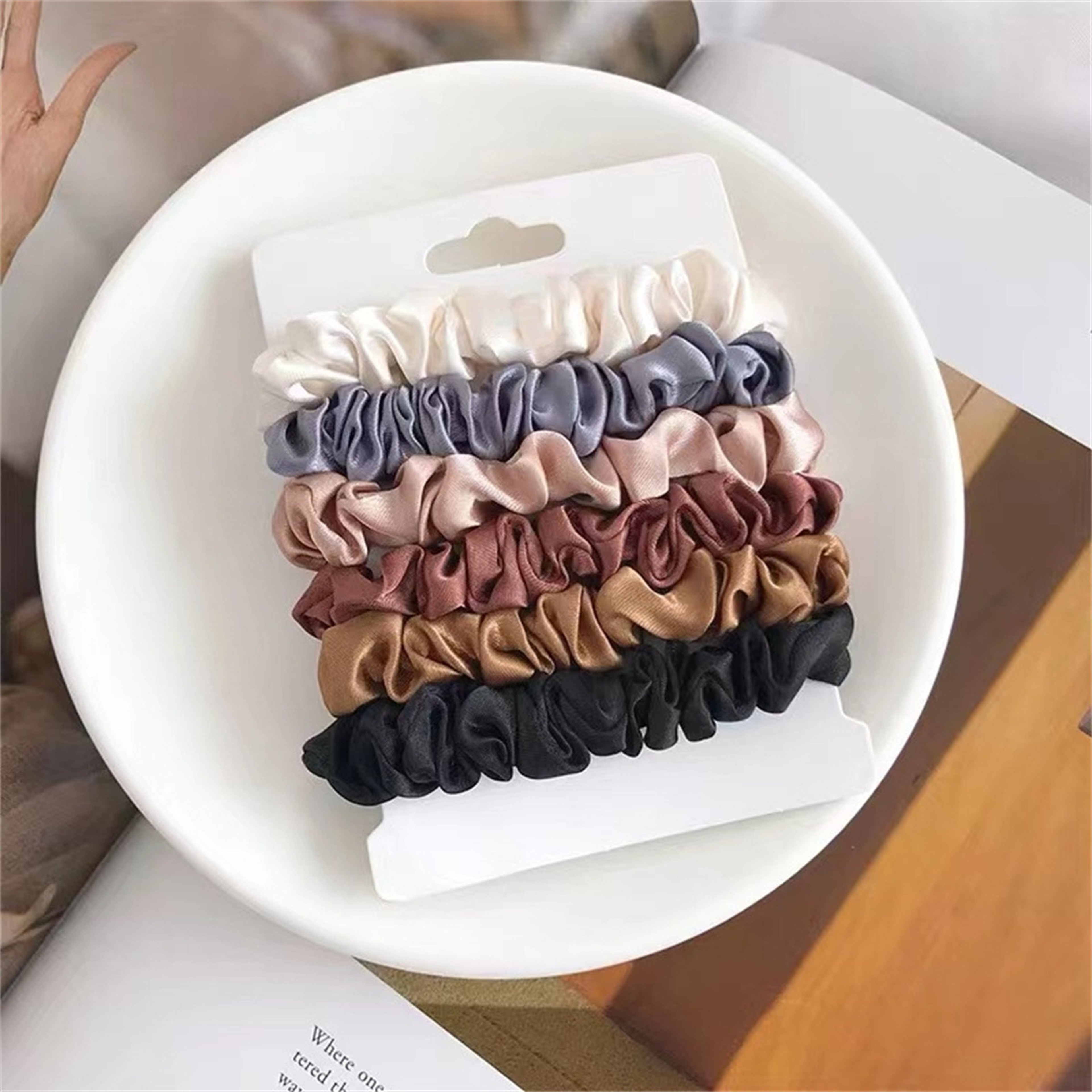 Satin Scrunchies for Girls, Satin Hair Scrunchies for Women, Softer Than Silk Scrunchies for Hair – view 3