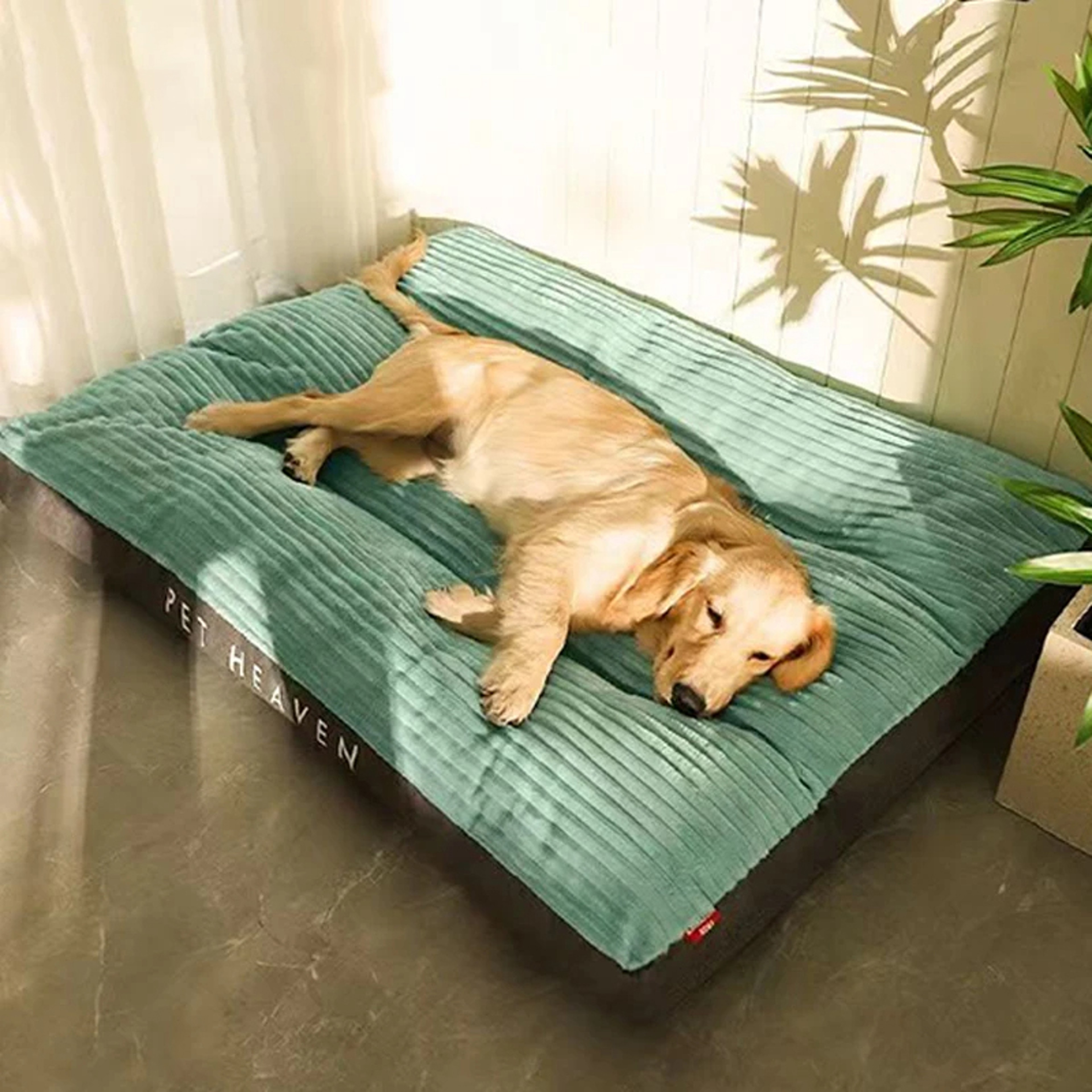 Corduroy Dog Bed, Winter Warm Pet Sleeping Mat, Soft Pet Mat for Dogs, Detachable Washable Puppy Bed – view 1