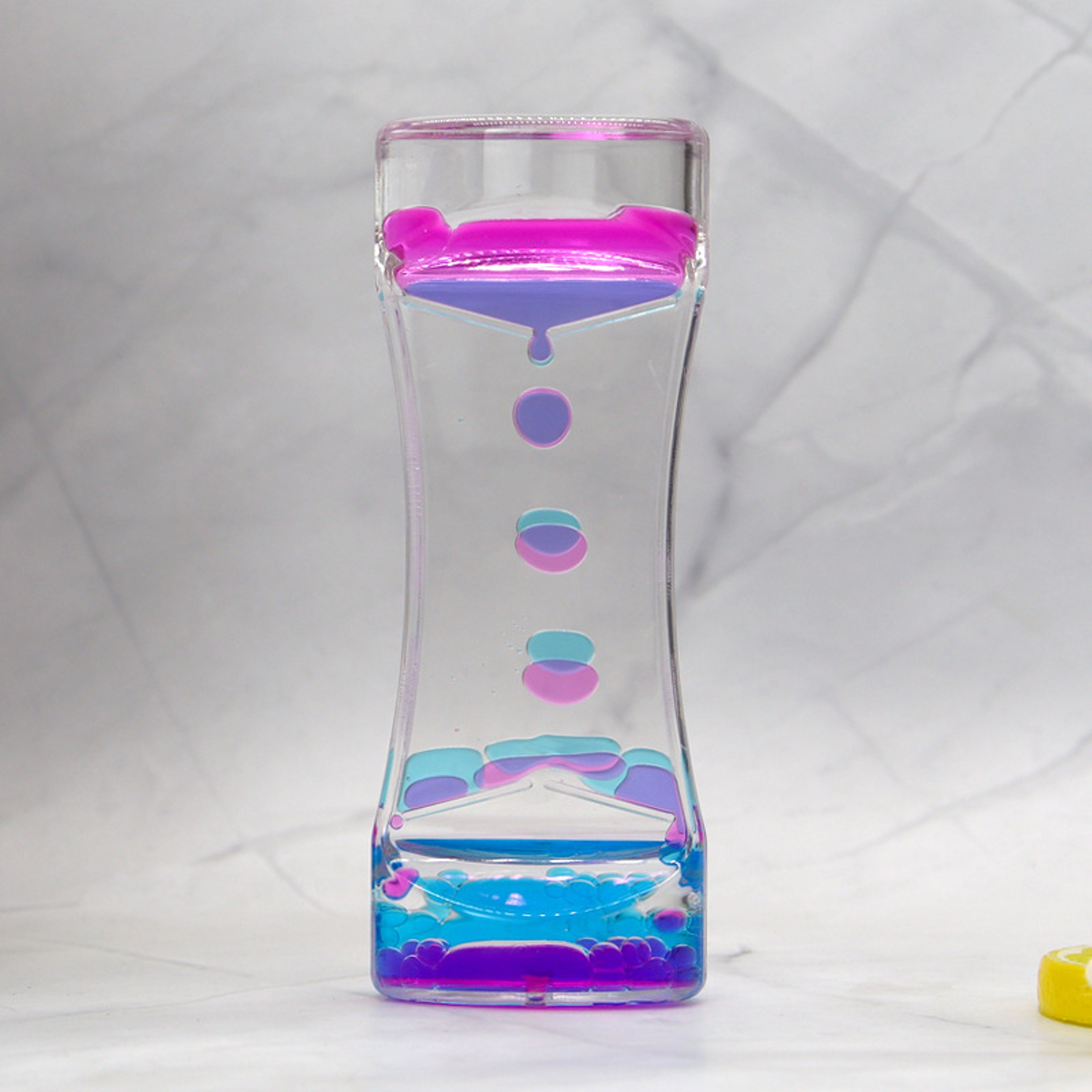Colorful Hourglass Liquid Bubbler, Motion Timer Fidget Toy for Anxiety Relief, Autism Sensory Kids Activity – view 3