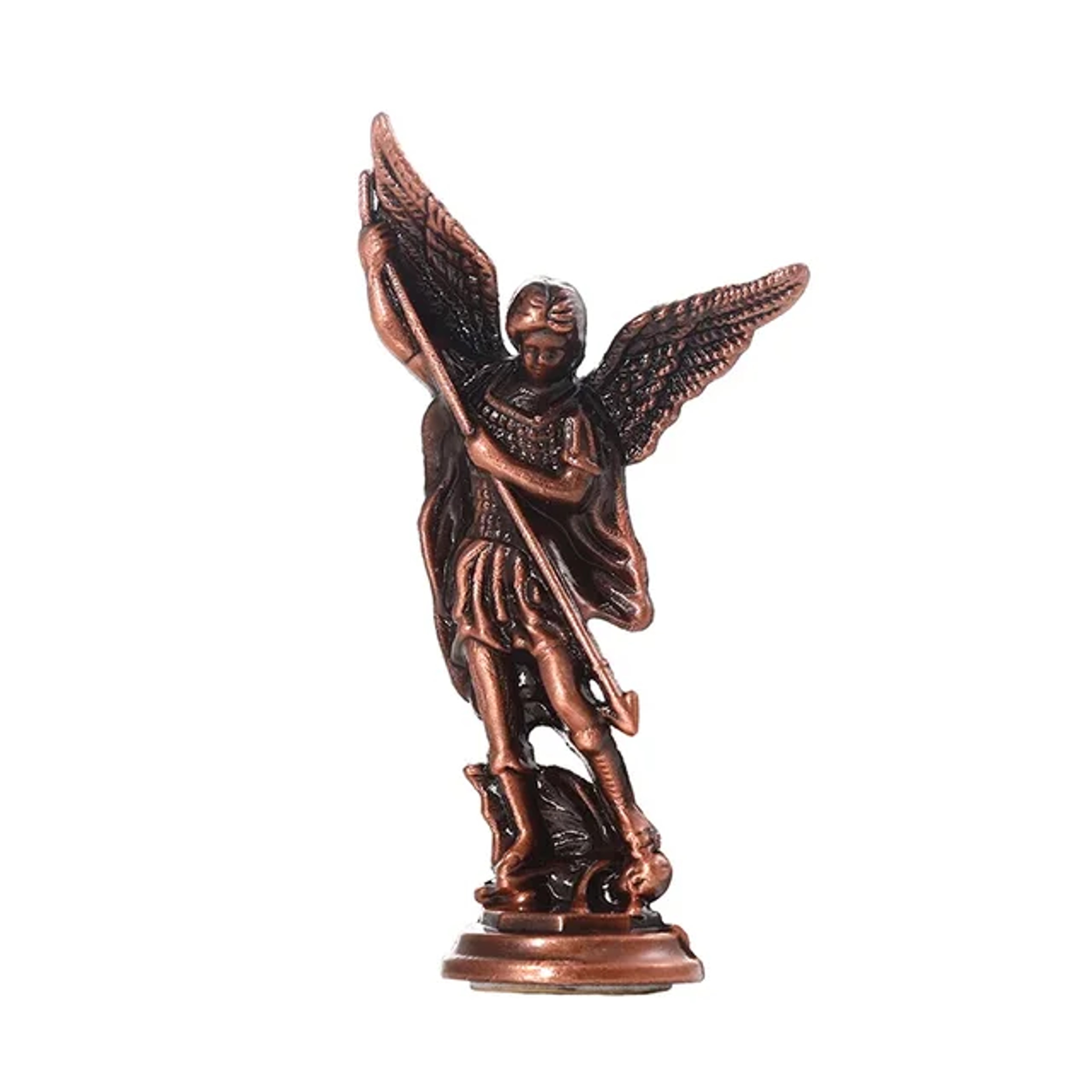 Sacred Angel Michael's Sculpture, Zinc Alloy Statue, Saint Michael Archangel Figurine for Home Desk Decor – view 11