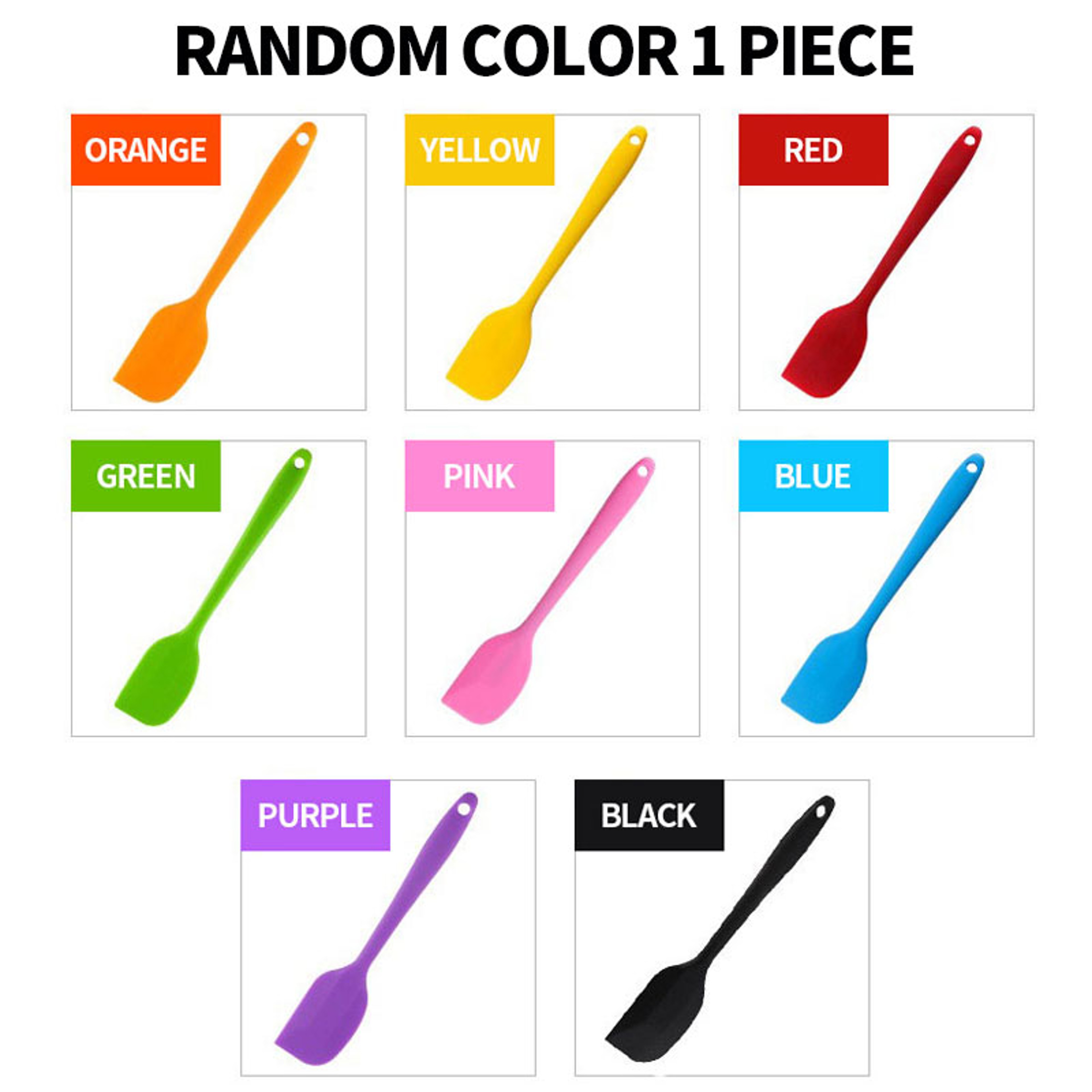 Leeseph Silicone Spatula Non Stick Small Heat Resistant Cooking Utensil Multicolor Kitchen Accessor 4