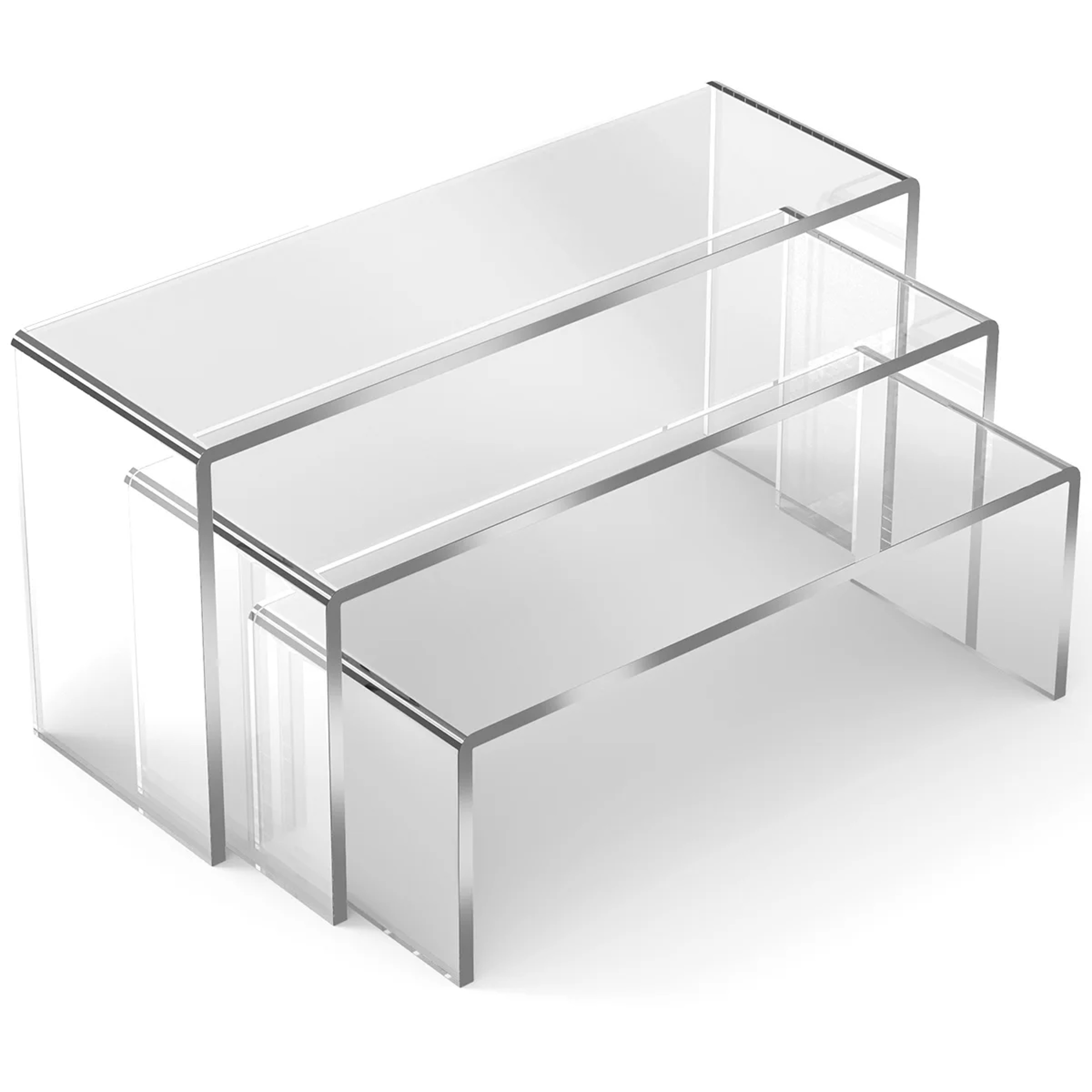 Multifunctional Transparent Acrylic Display Stand Mini Model Storage Rack Perfume Doll Jewelry Orga 5