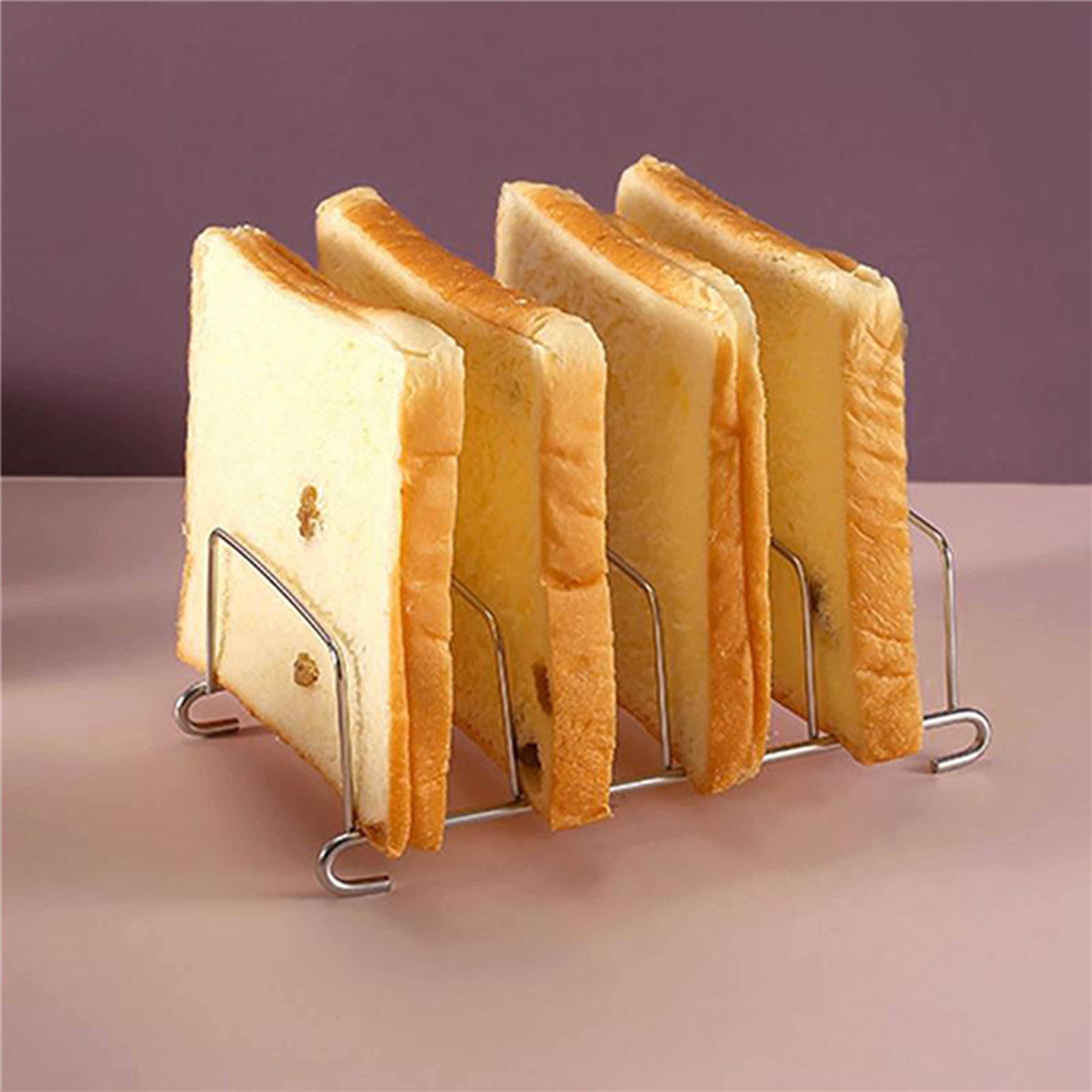 Stainless Steel Bread Rack, Toast Display Tool For Kitchen, Air Fryer Accessories – view 1