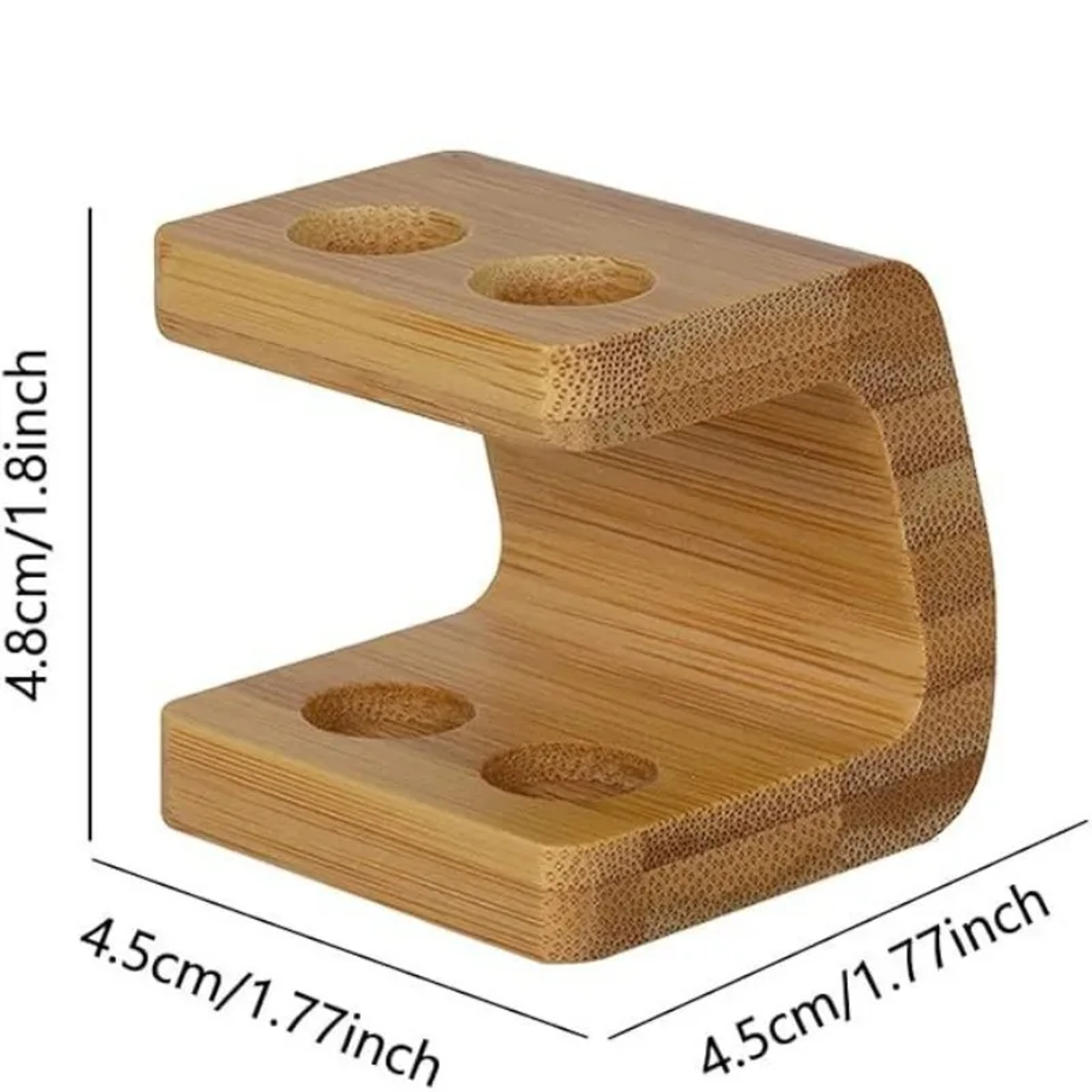 Bamboo Electric Toothbrush Holder, Multi Slot Bathroom Organizer, Durable Toothpaste Stand for Home and Hotel – view 5
