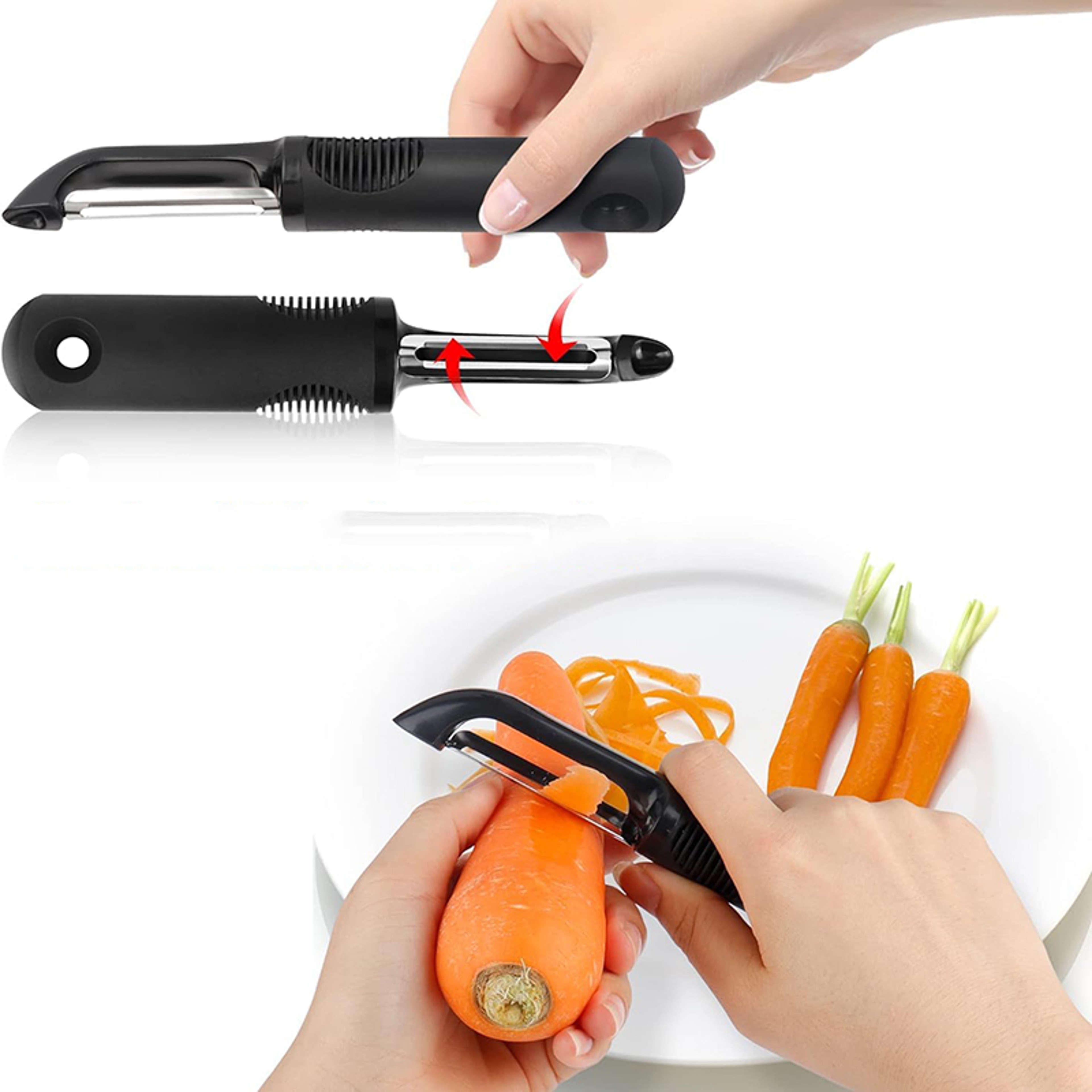 Vegetable Peeler, Stainless Steel Potato Peeler, Apple Carrot Fruit Peeler, Professional Kitchen Tool, Durable Vegetable – view 3