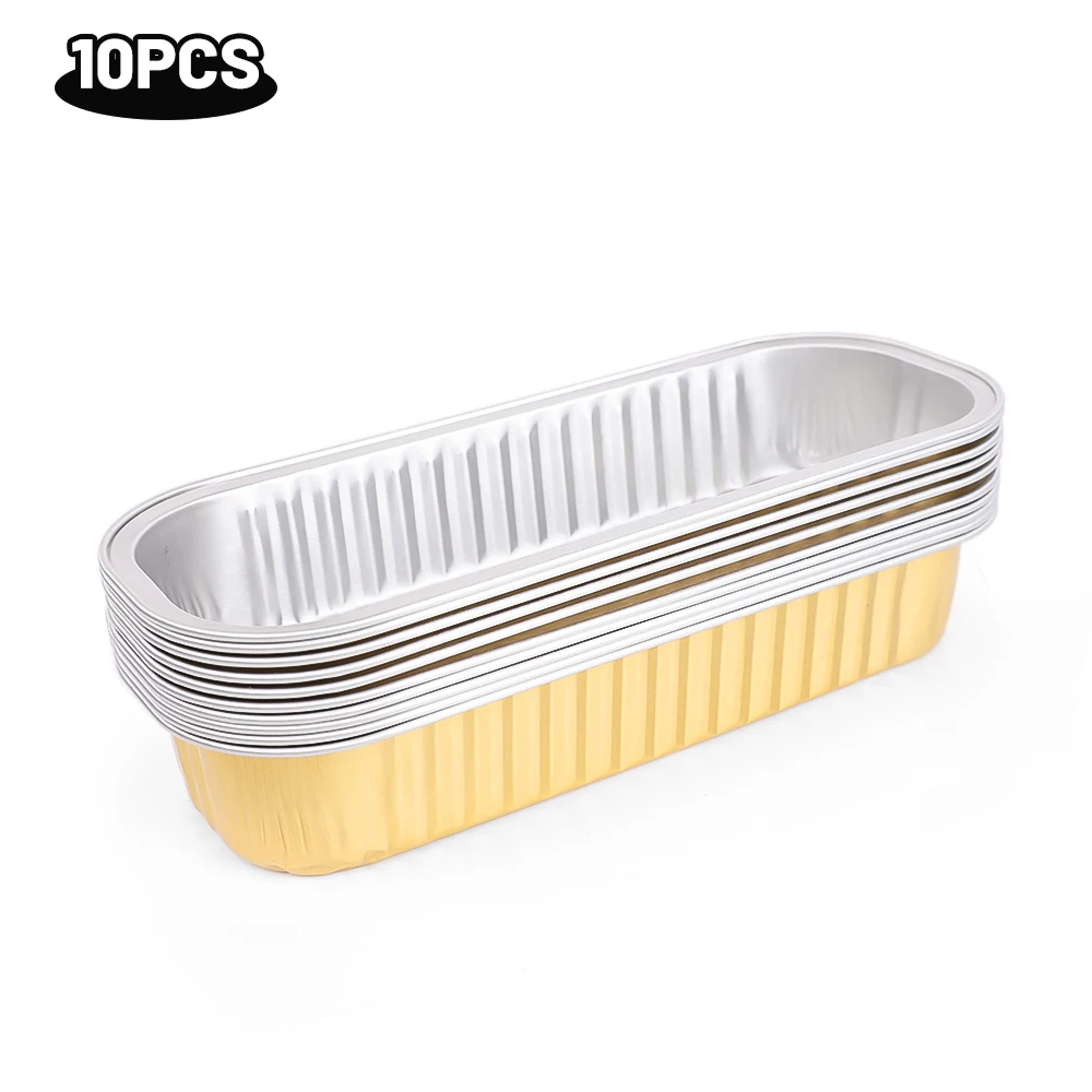 Disposable Aluminum Foil Baking Tray, Air Fryer Grilling Tray Box, BBQ Pans Kitchen Accessories – view 7