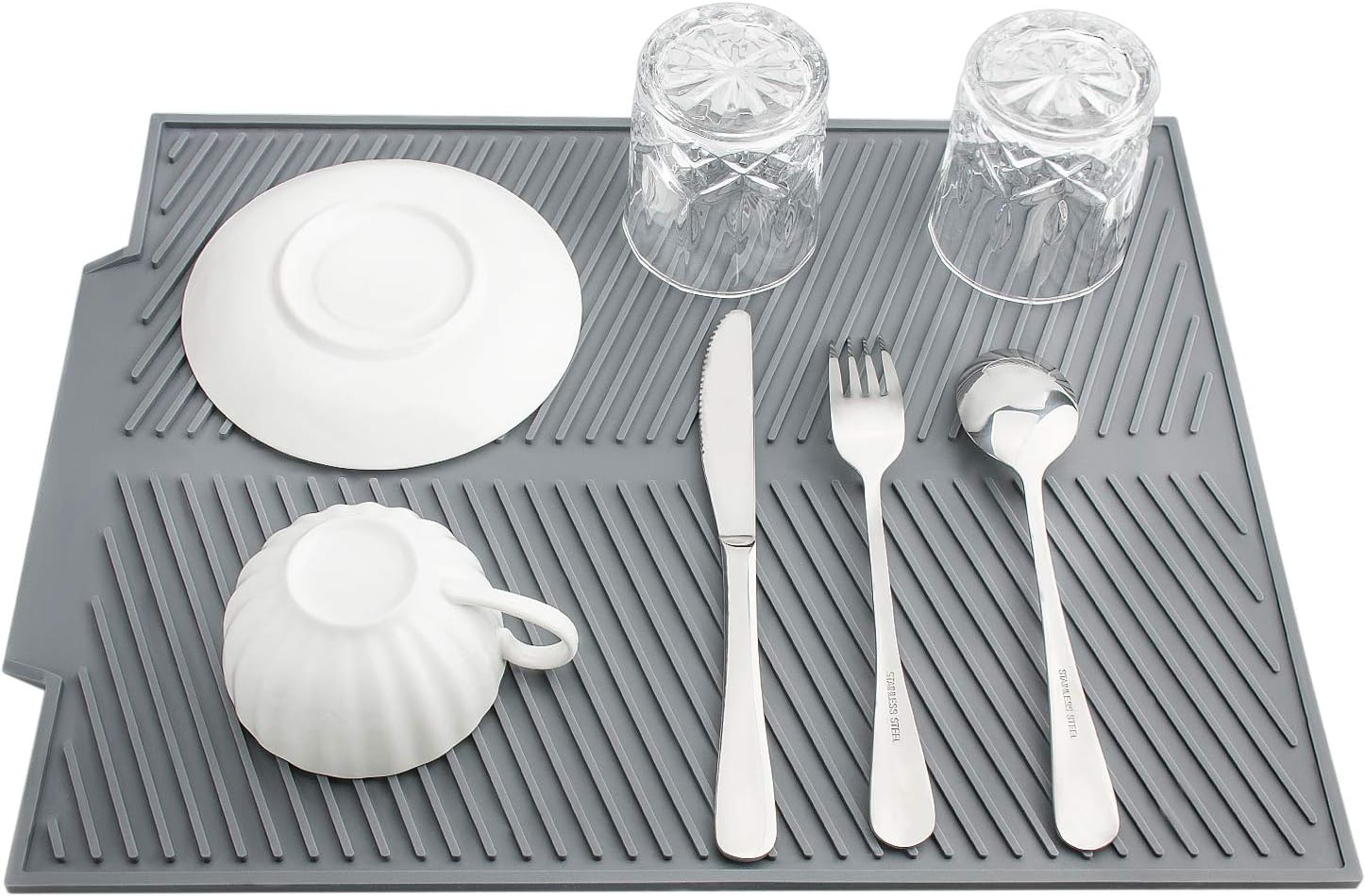 Silicone Mat Accessories, Kitchen Decoration, Bar Sink Drain, Food Utensil Mat, Three Models, Bar Insulation Mat – view 2