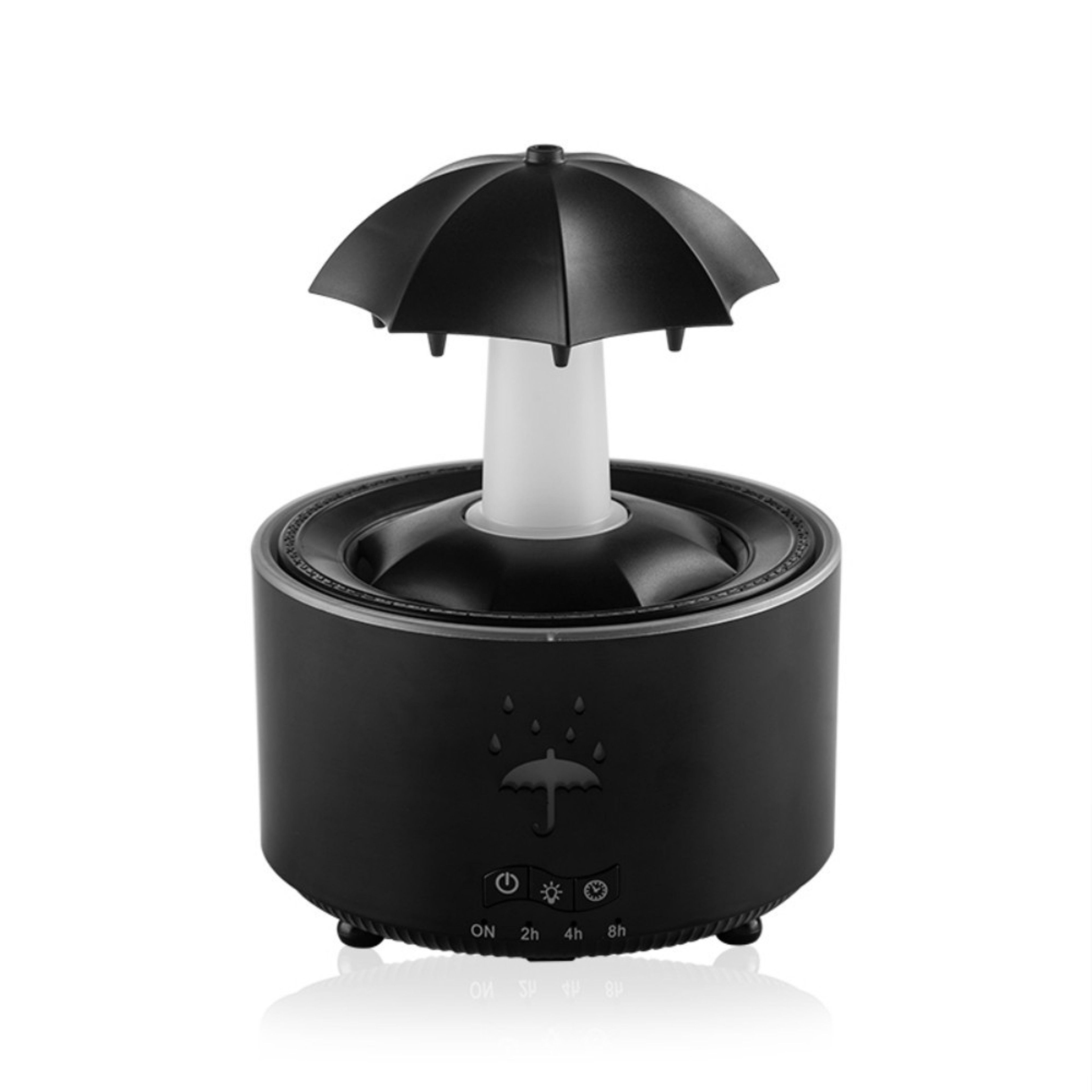 Rotating Umbrella Water Drop Humidifier, Colourful Night Light Aroma Diffuser, Quiet Essential Oil Sprayer for Home – view 7