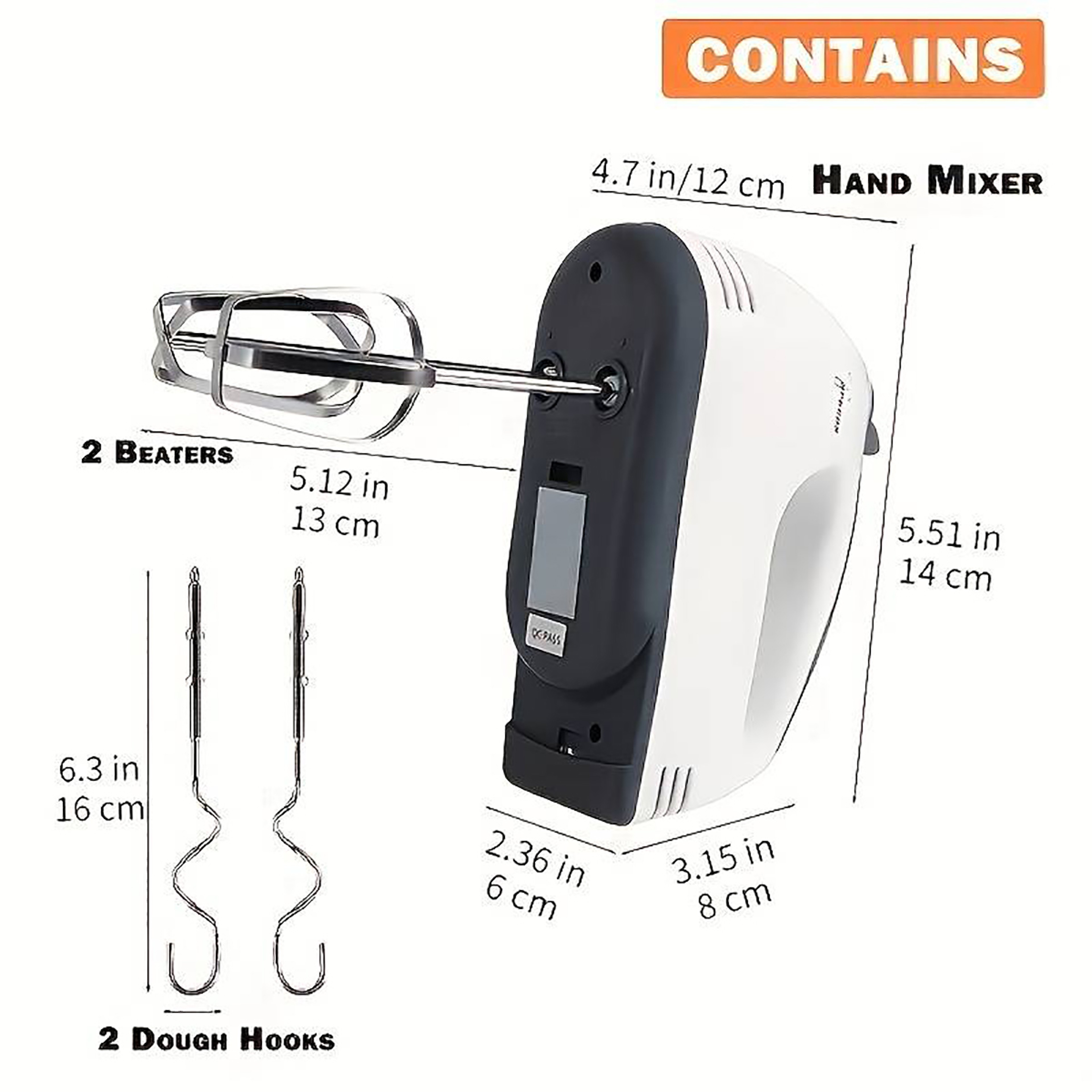Handheld Electric Egg Beater, Automatic Mixer for Home, Egg White and Cream Whisk – view 5